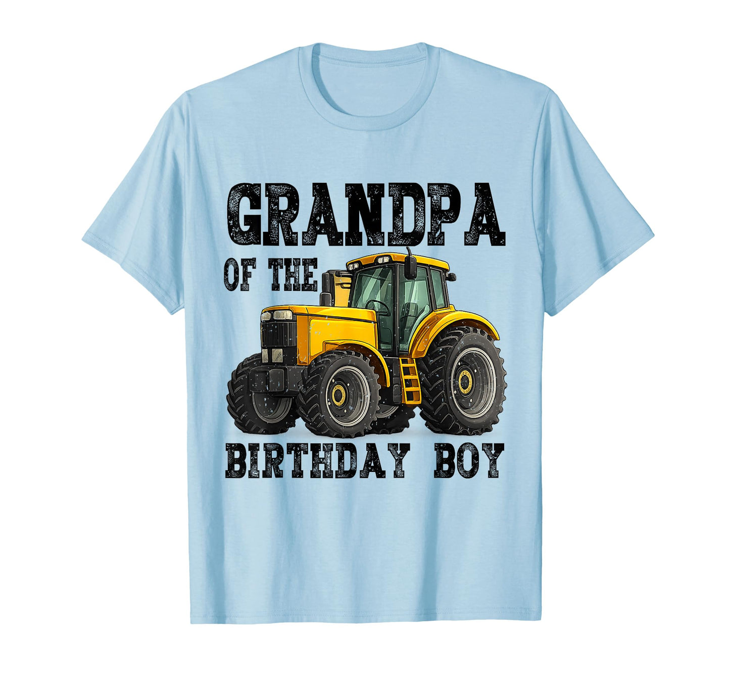 Grandpa of The Birthday Boy Family Tractors Farm Trucks T-Shirt