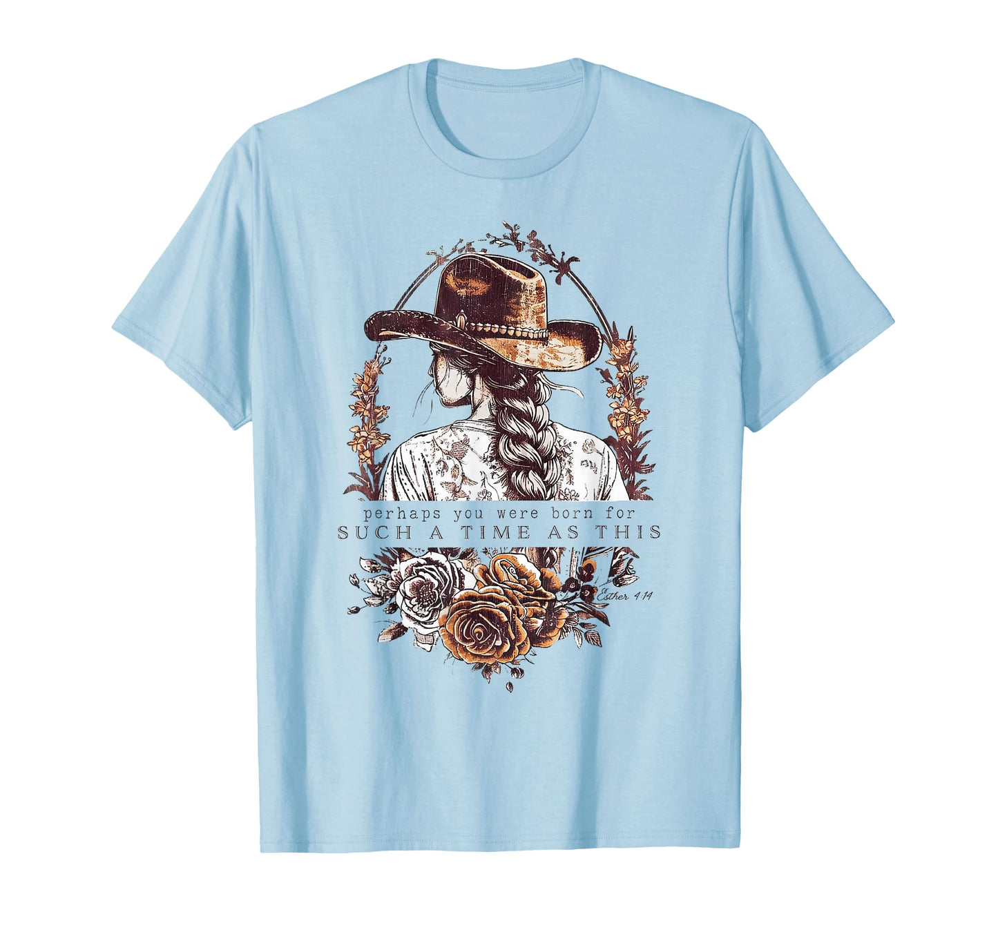 Western Esther 4:14 For Such a Time as This Vintage Cowgirl T-Shirt