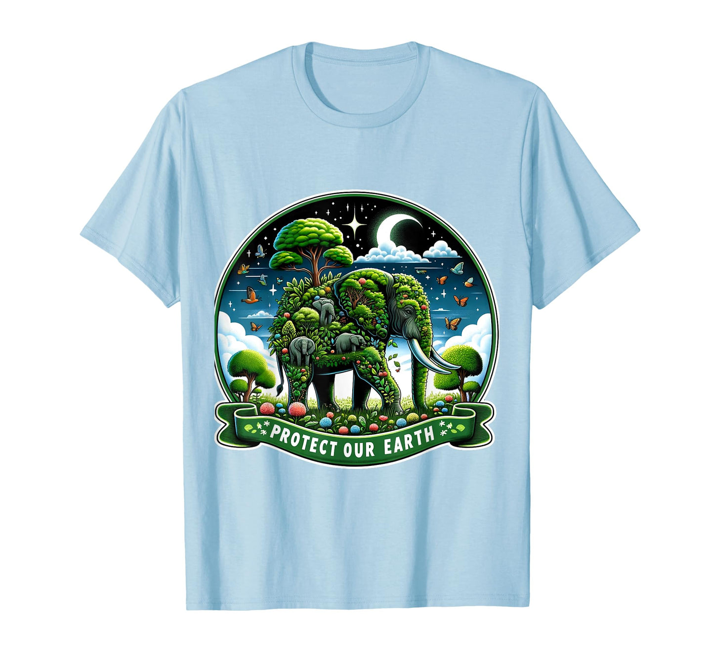 Earth Day 2024 Green Shirt Save Our Planet Elephants Lovers T-Shirt