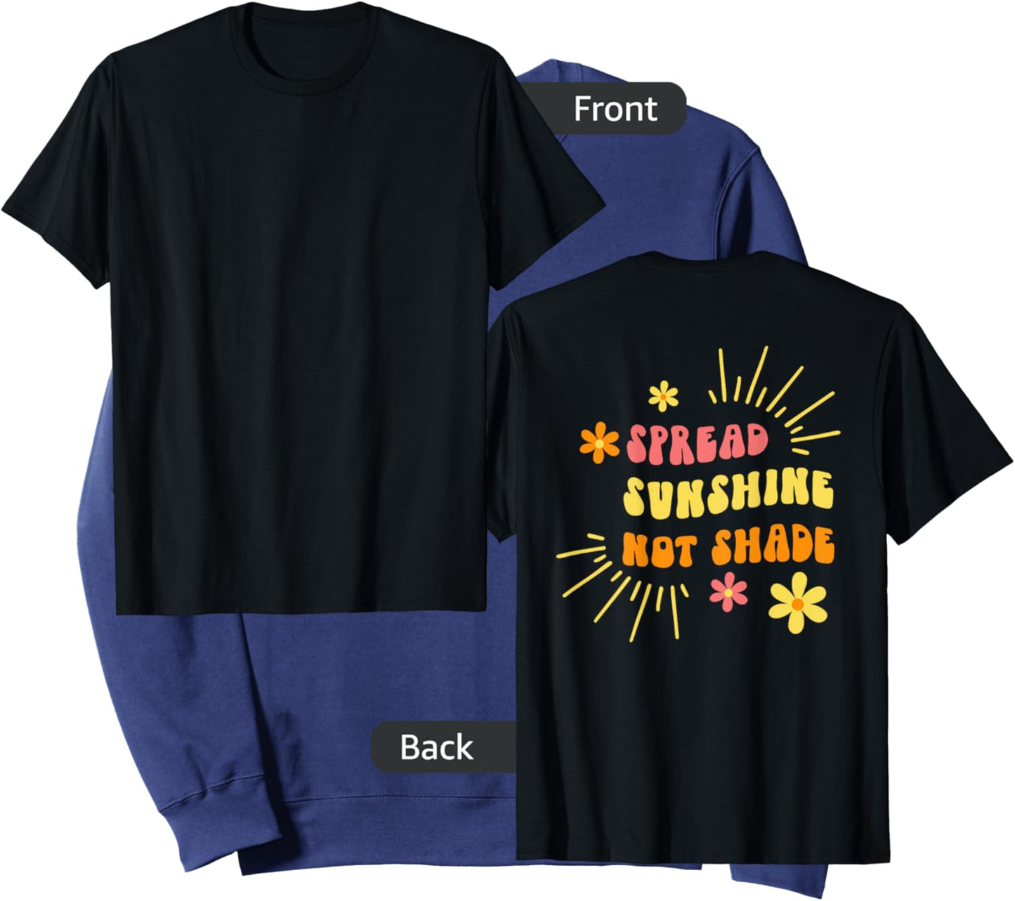 Spread Sunshine Not Shade - Kindness Self Care & Love Retro Women Sweatshirt - Sweatshirt | Navy