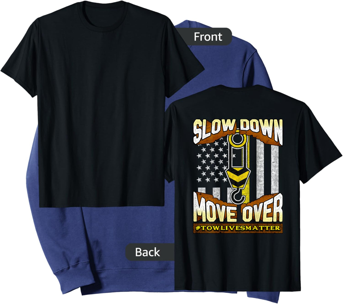 Tow Truck Operator Slow Down Move Over It's The Law Sweatshirt - Sweatshirt | Navy