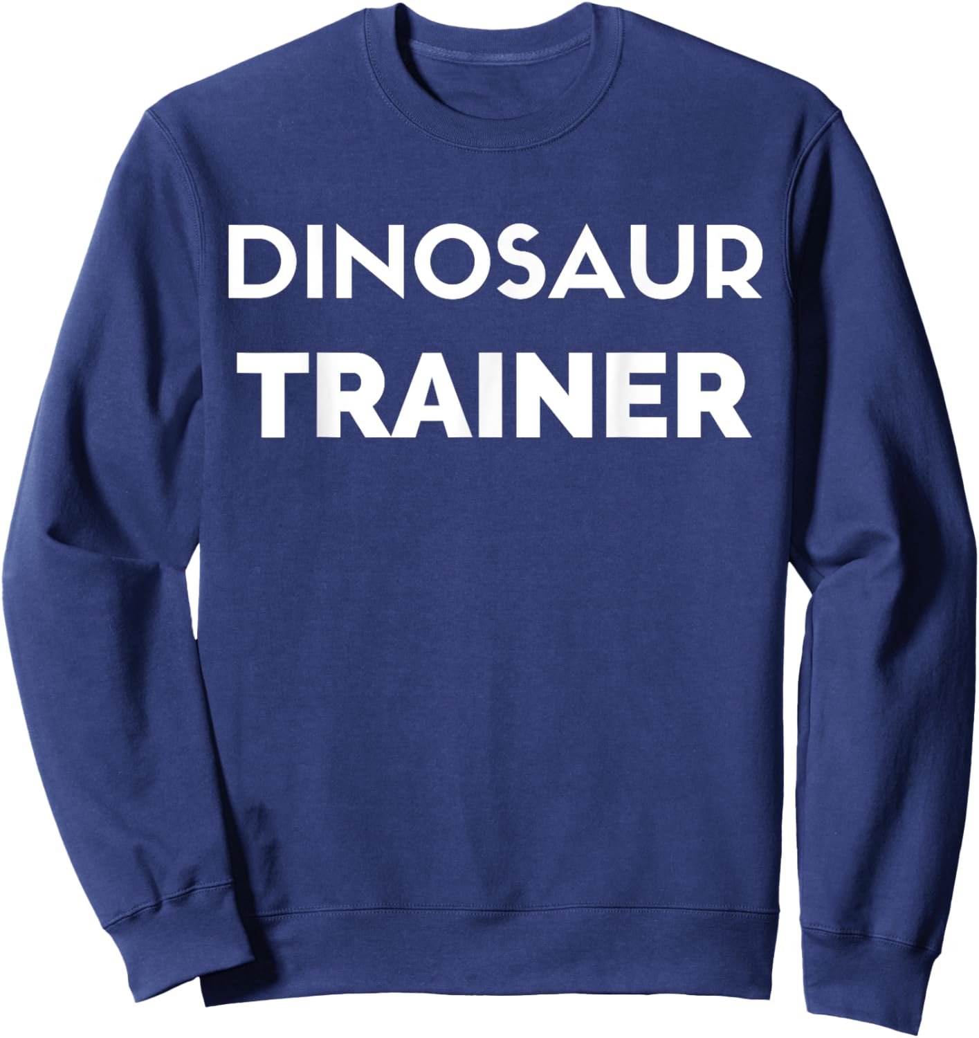 Dinosaur Trainer - Funny Dad Father Sweatshirt - Sweatshirt | Navy