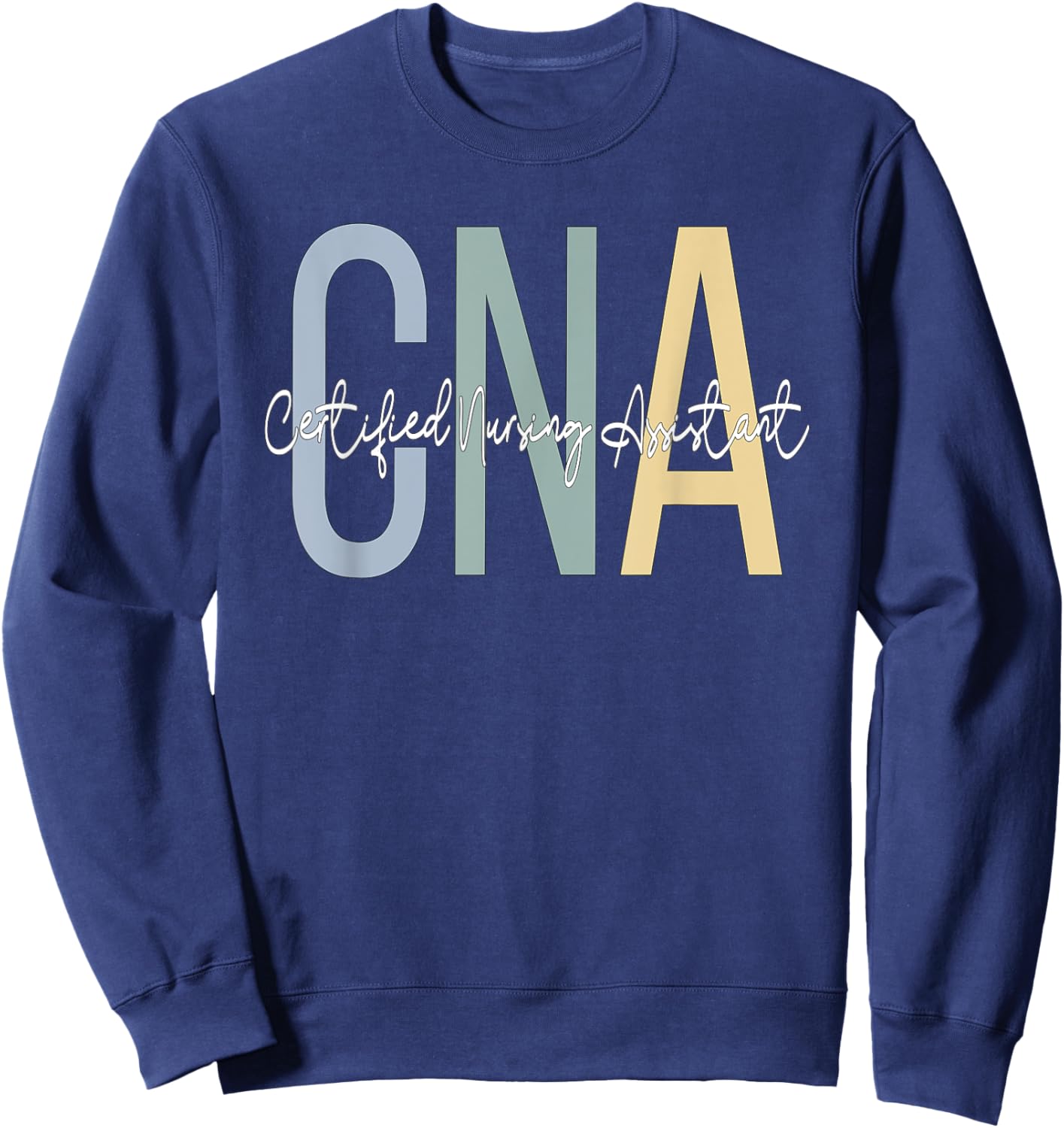 Certified Nursing Assistant Boho CNA Sweatshirt - Sweatshirt | Navy