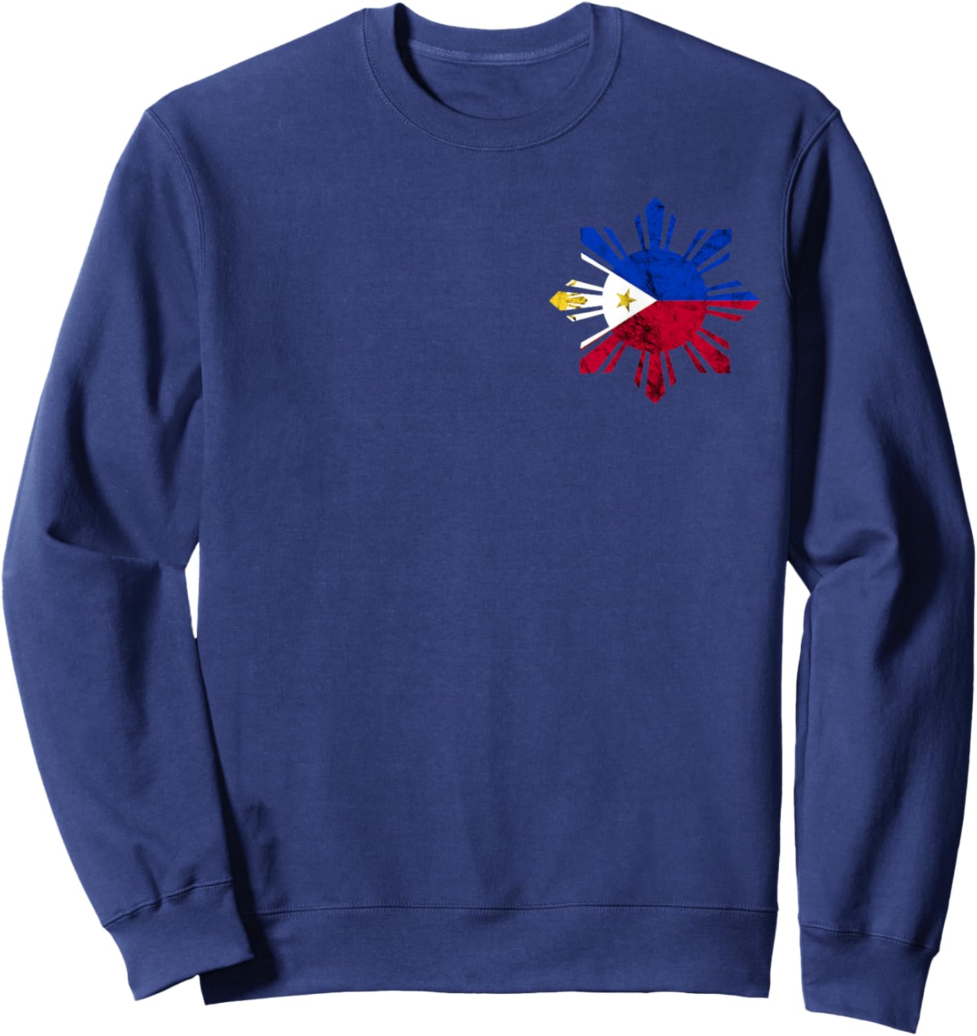 Philippines Filipino Flag Pilipinas Pride Filipino Roots Sweatshirt - Sweatshirt | Navy