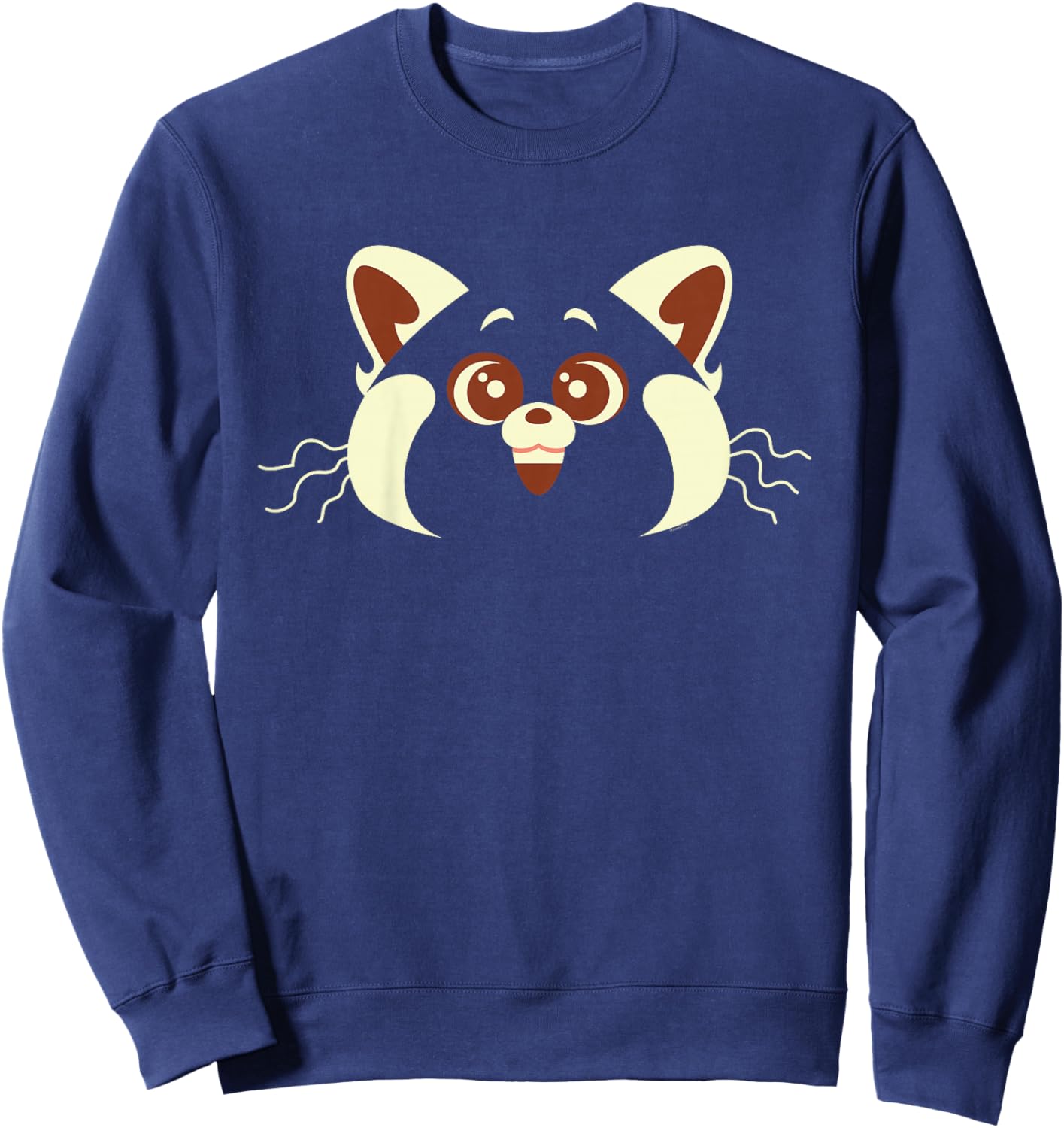 Kids Disney Pixar Turning Red Panda Mei Face Sweatshirt - Sweatshirt | Navy
