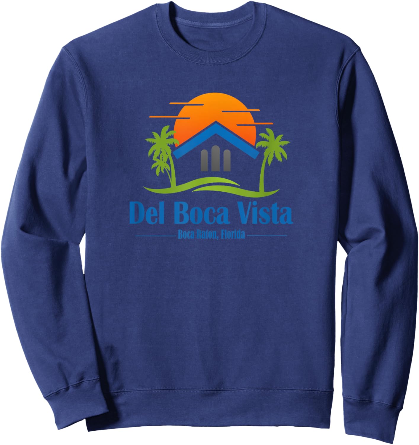 Del Boca Vista | Funny Classic Sitcom Sweatshirt - Sweatshirt | Navy