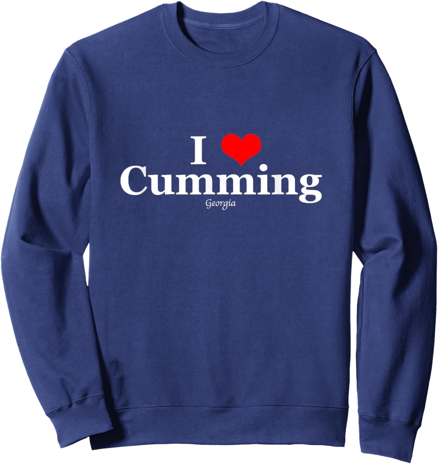 I Heart Cumming, Georgia Sweatshirt - Sweatshirt | Navy