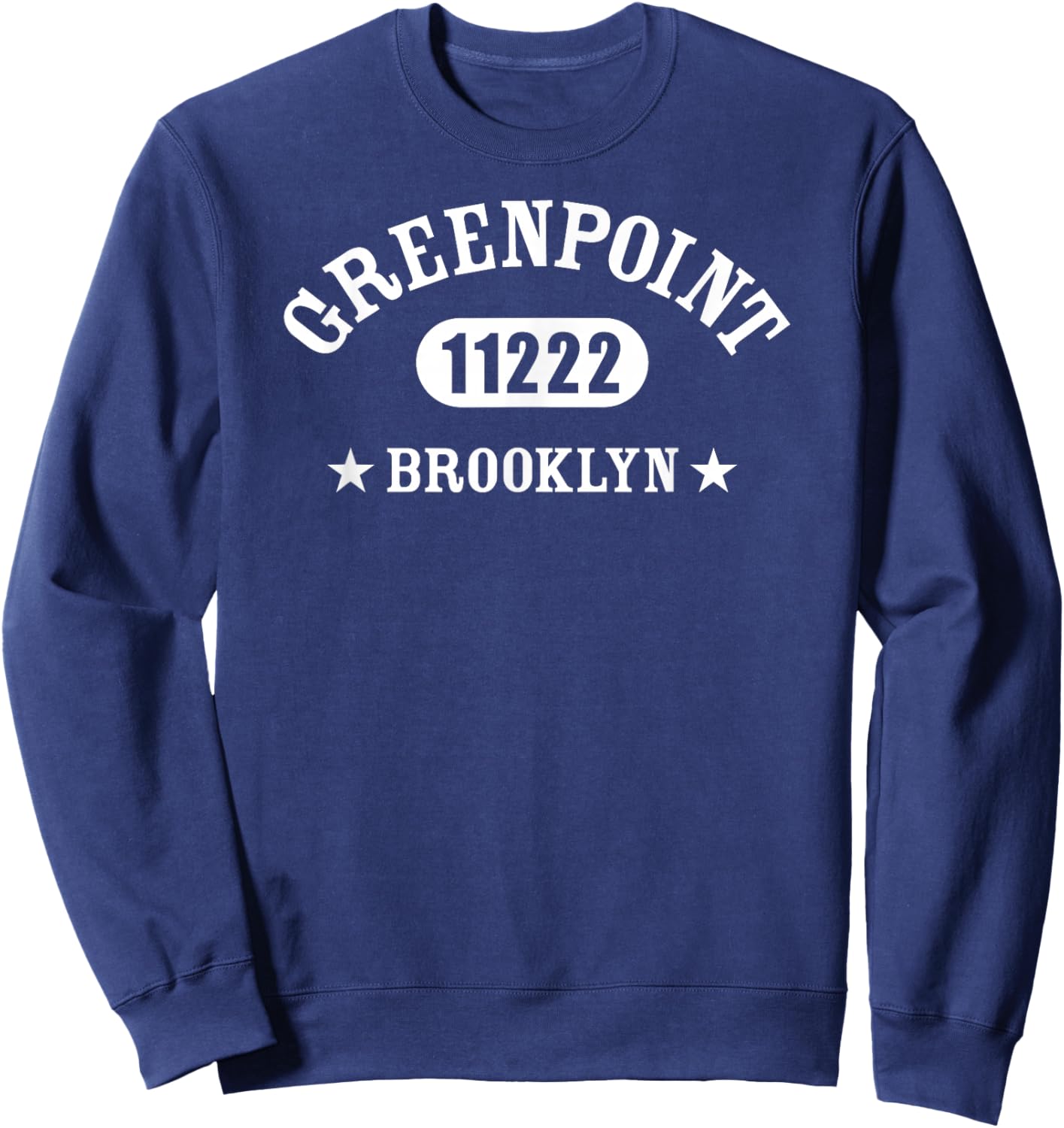 GREENPOINT Brooklyn NY 11222 Athletic Design Sweatshirt - Sweatshirt | Navy