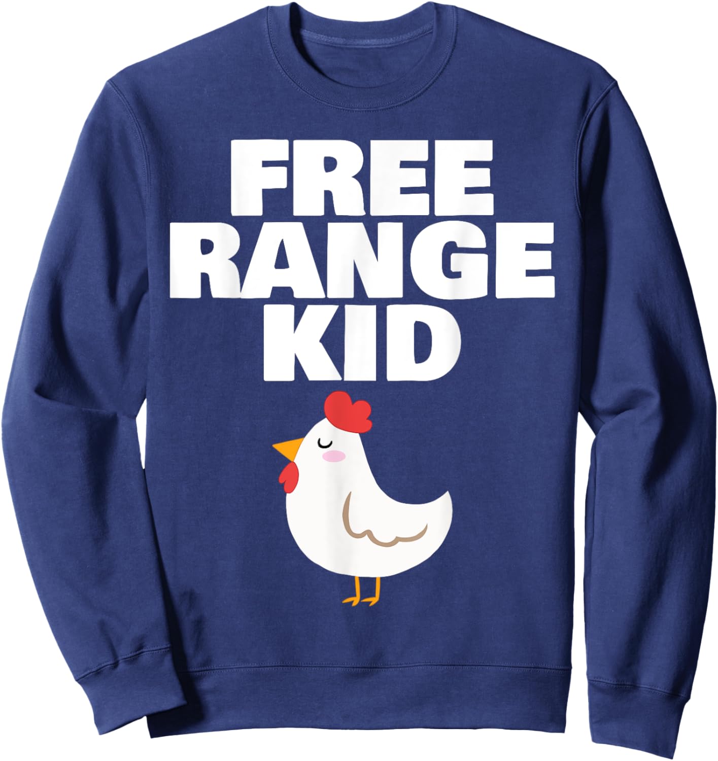Chicken Free Range Kid Sweatshirt - Sweatshirt | Navy