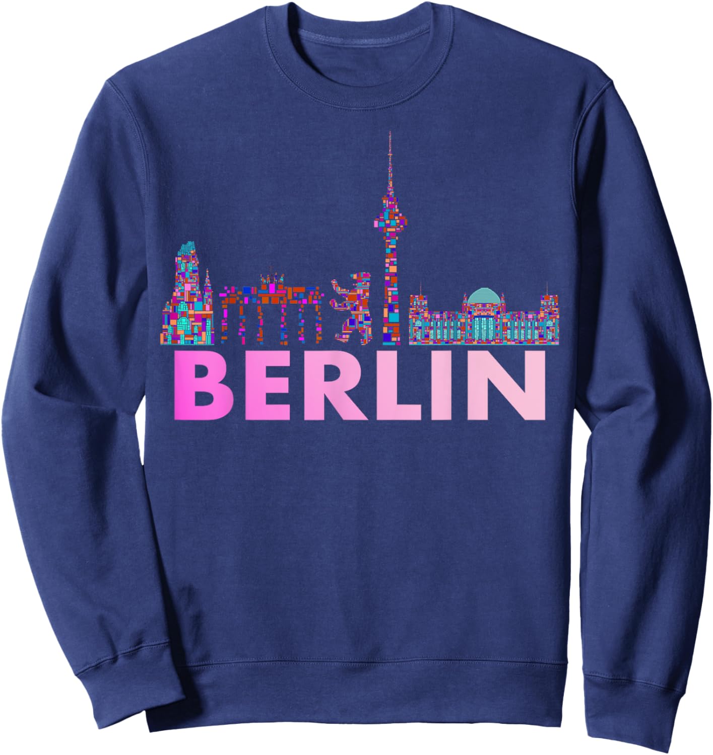 Berlin Design - Berlin Bear - I Love Berlin Sweatshirt - Sweatshirt | Navy