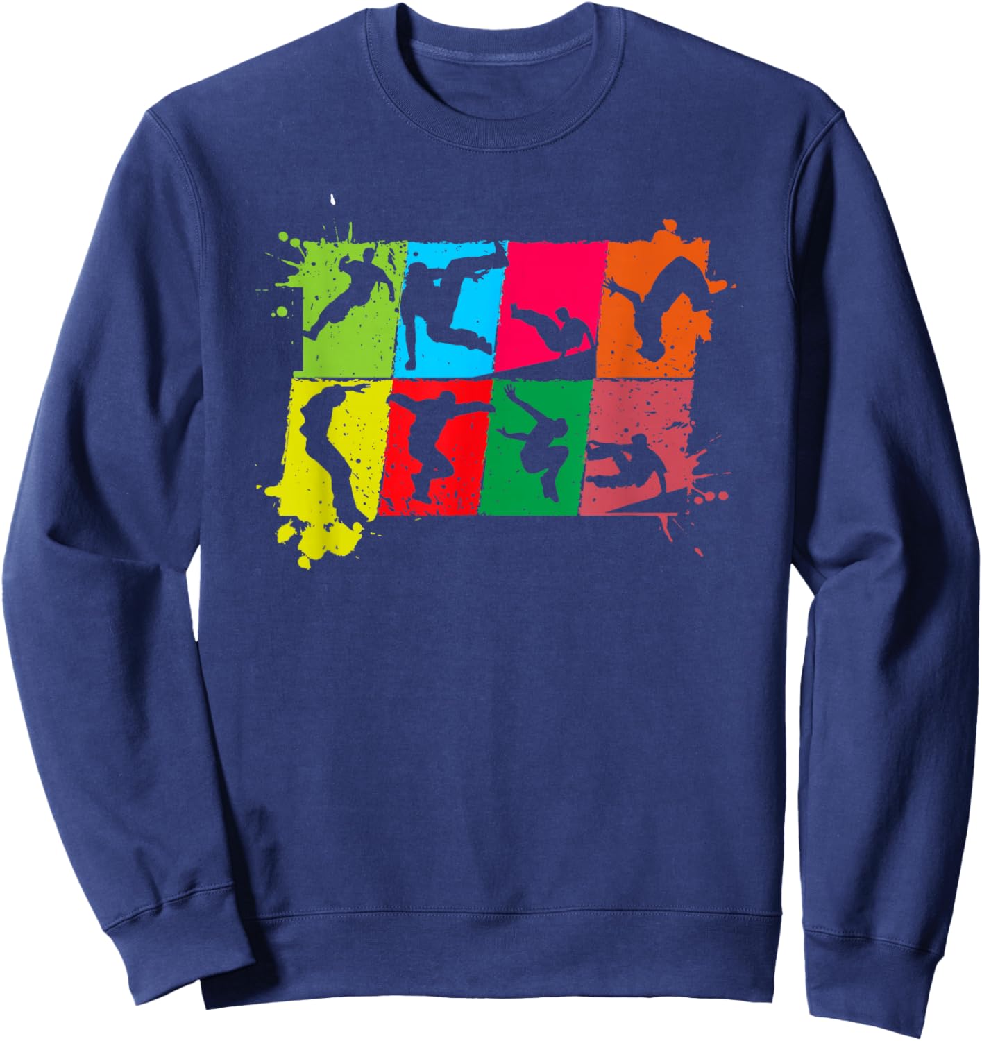 Freerunning Parkour Jump Obstacle Course Parkour Sweatshirt - Sweatshirt | Navy