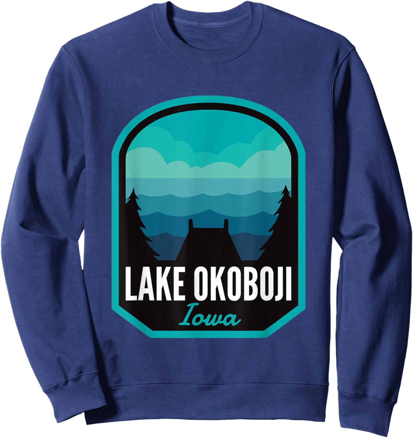 Lake Okoboji Iowa Summer Men Women Kids Sweatshirt - Sweatshirt | Navy