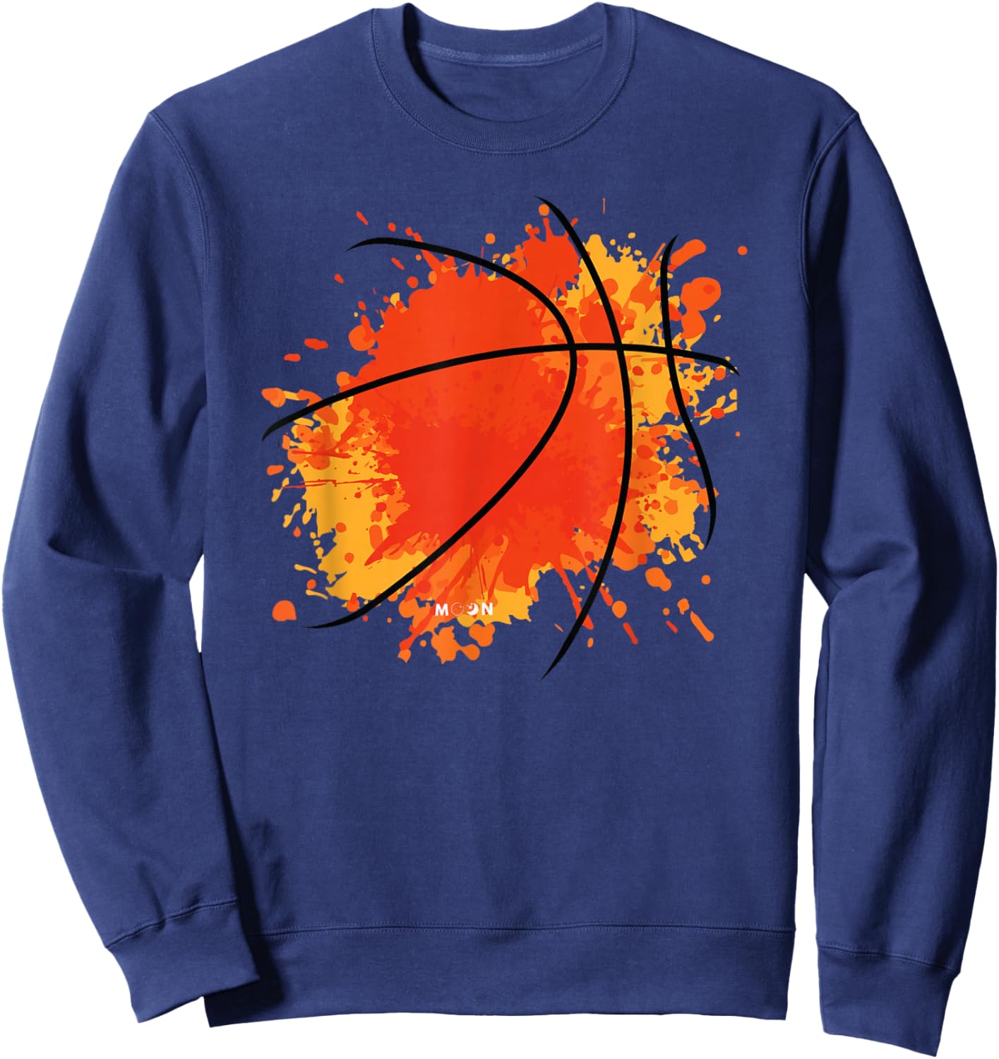 Basketball Silhouette Bball Player Coach Sports Baller Sweatshirt - Sweatshirt | Navy