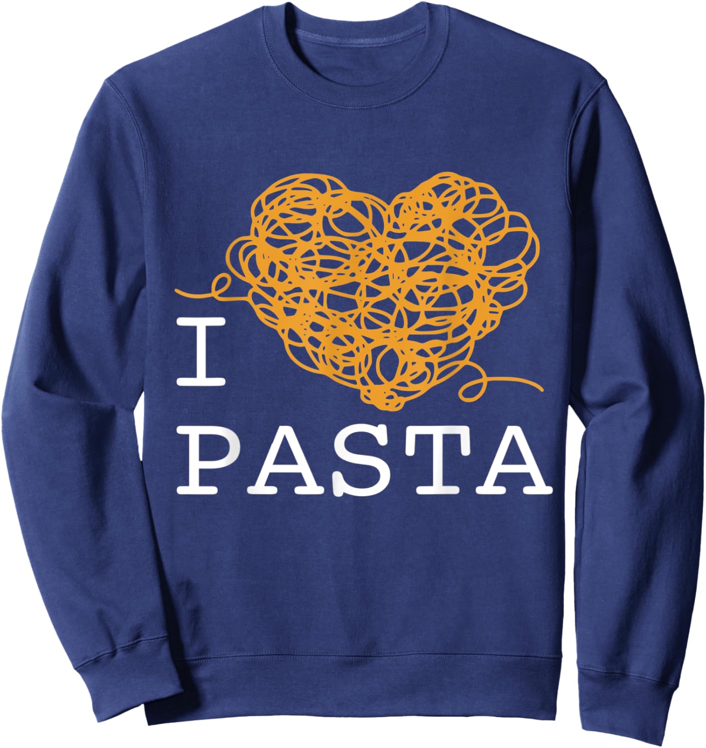 I Heart Pasta Sweatshirt - Sweatshirt | Navy