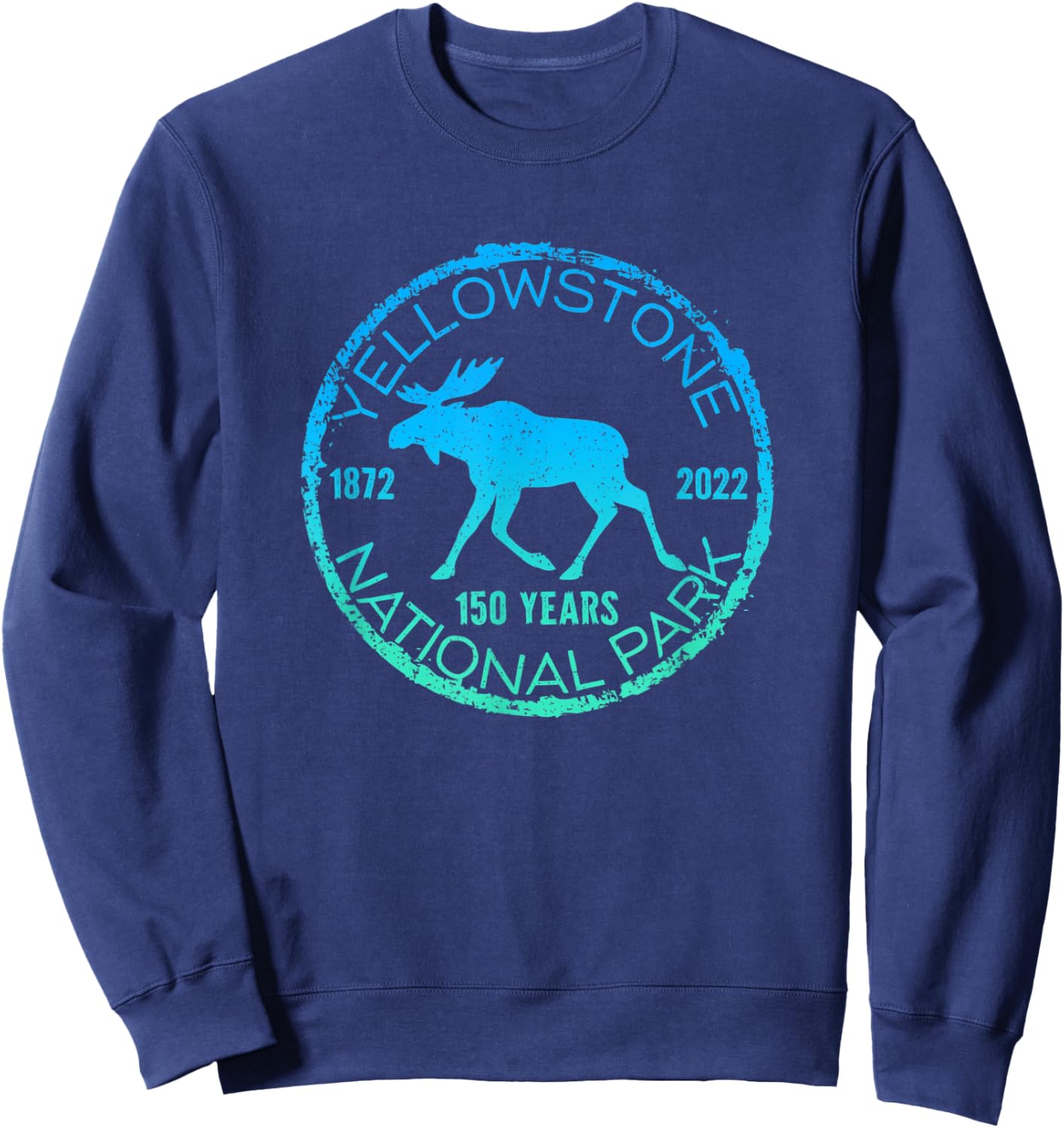 Yellowstone National Park 150 Year Anniversary Souvenir Sweatshirt - Sweatshirt | Navy