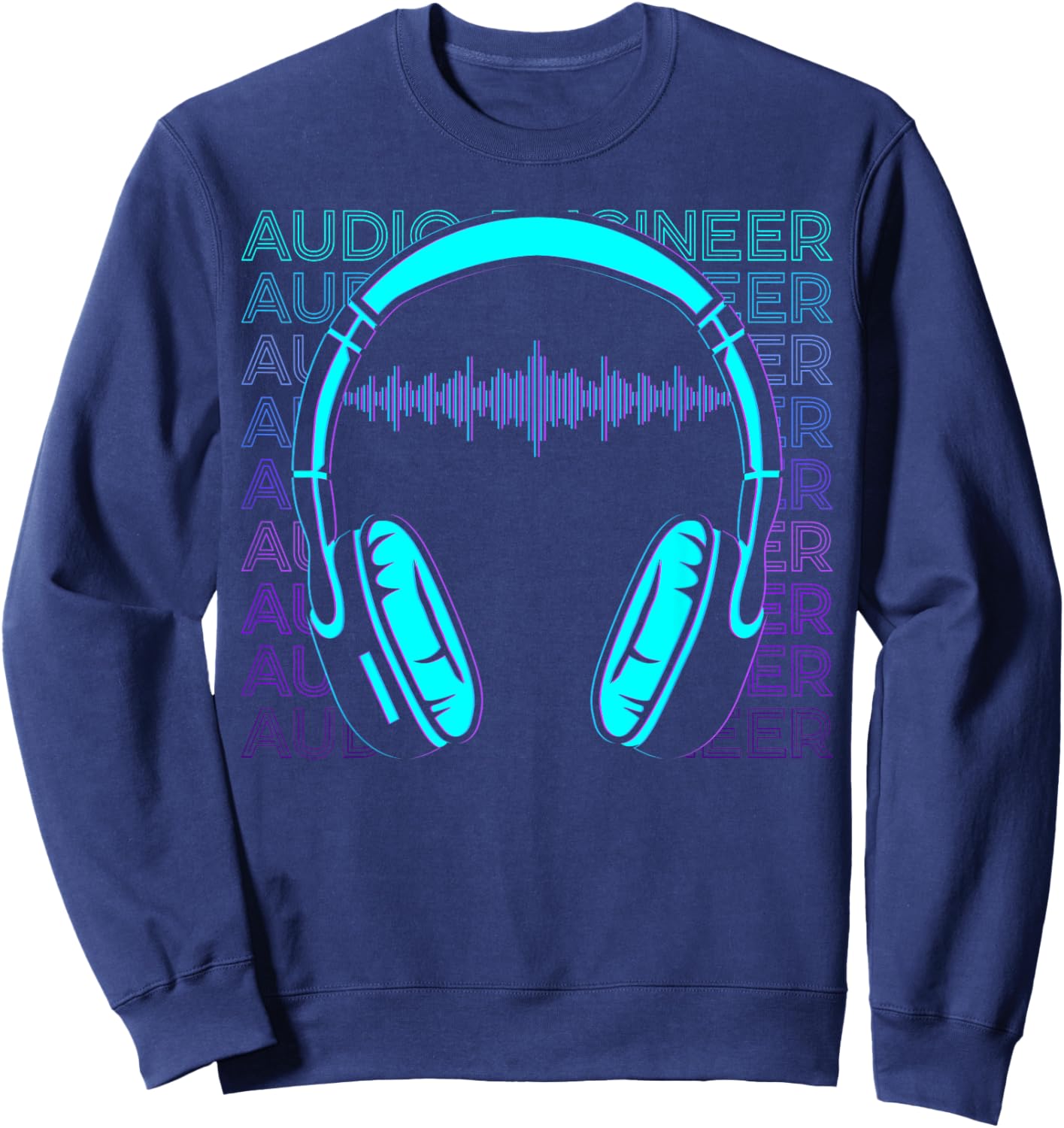 Audio Engineer Sound Engineer Retro Audio Engineer Sweatshirt - Sweatshirt | Navy