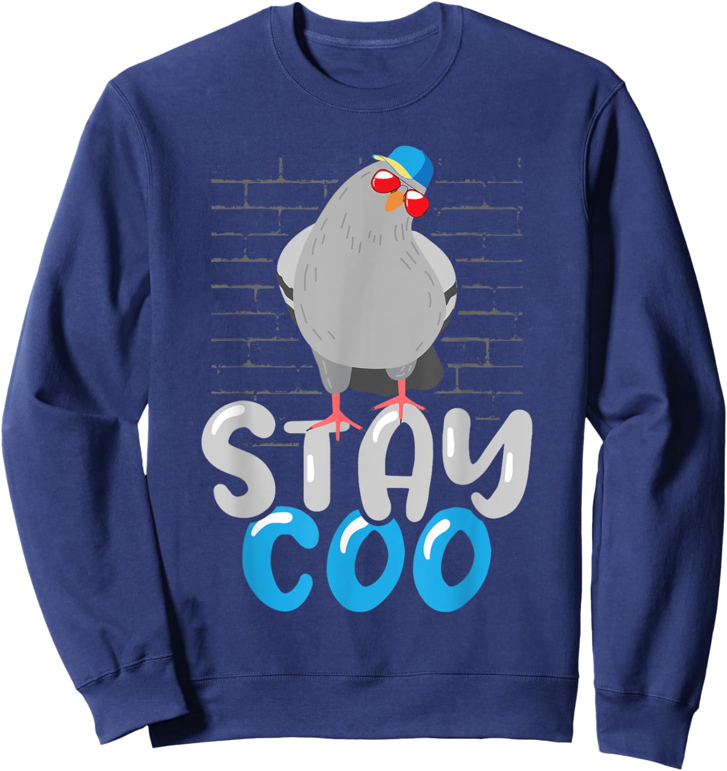 Stay Coo - Birdwatcher Pigeon Whisperer Bird Lover Racing Sweatshirt - Sweatshirt | Navy