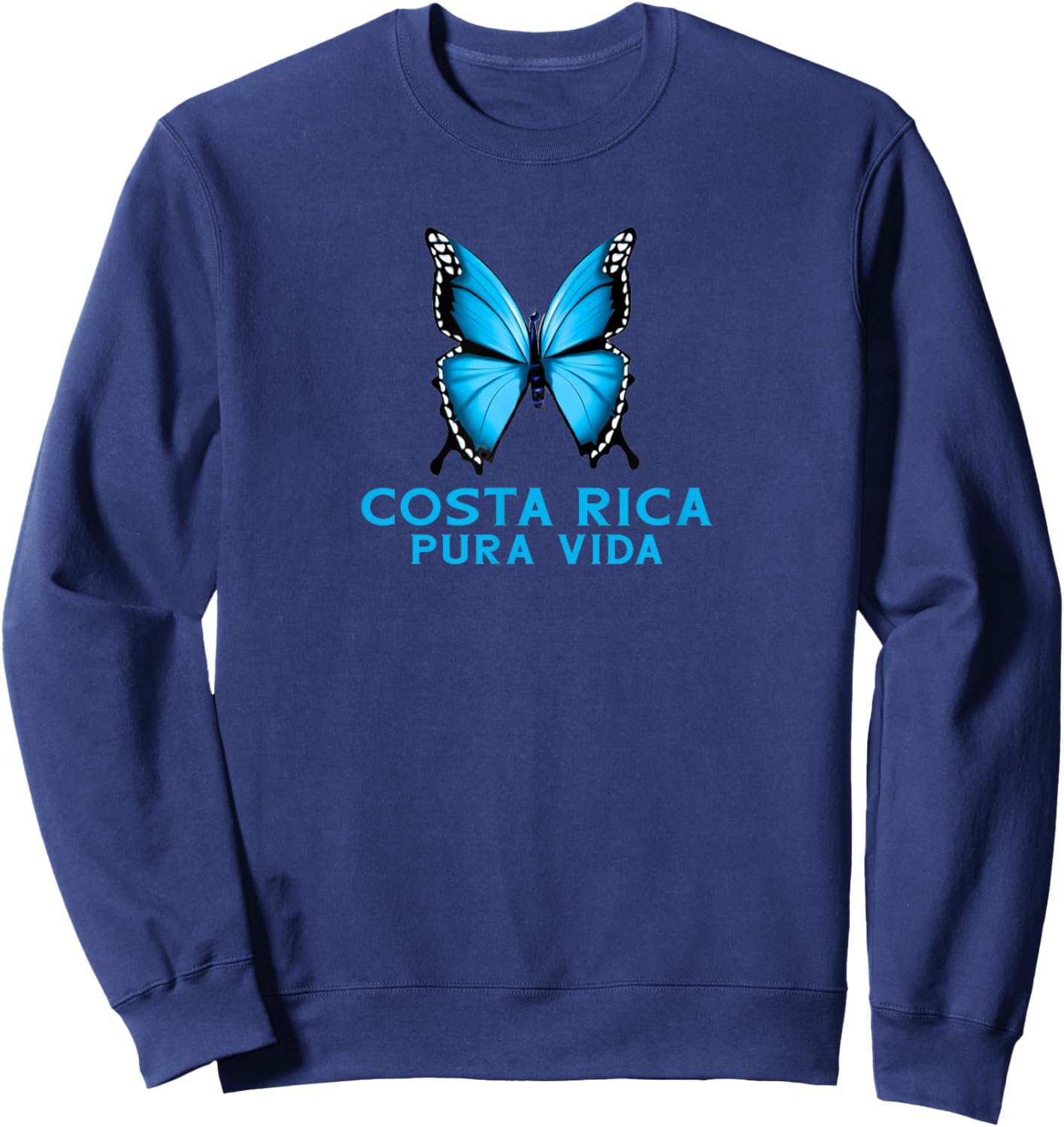 Blue Butterfly Costa Rica Sweatshirt - Sweatshirt | Navy