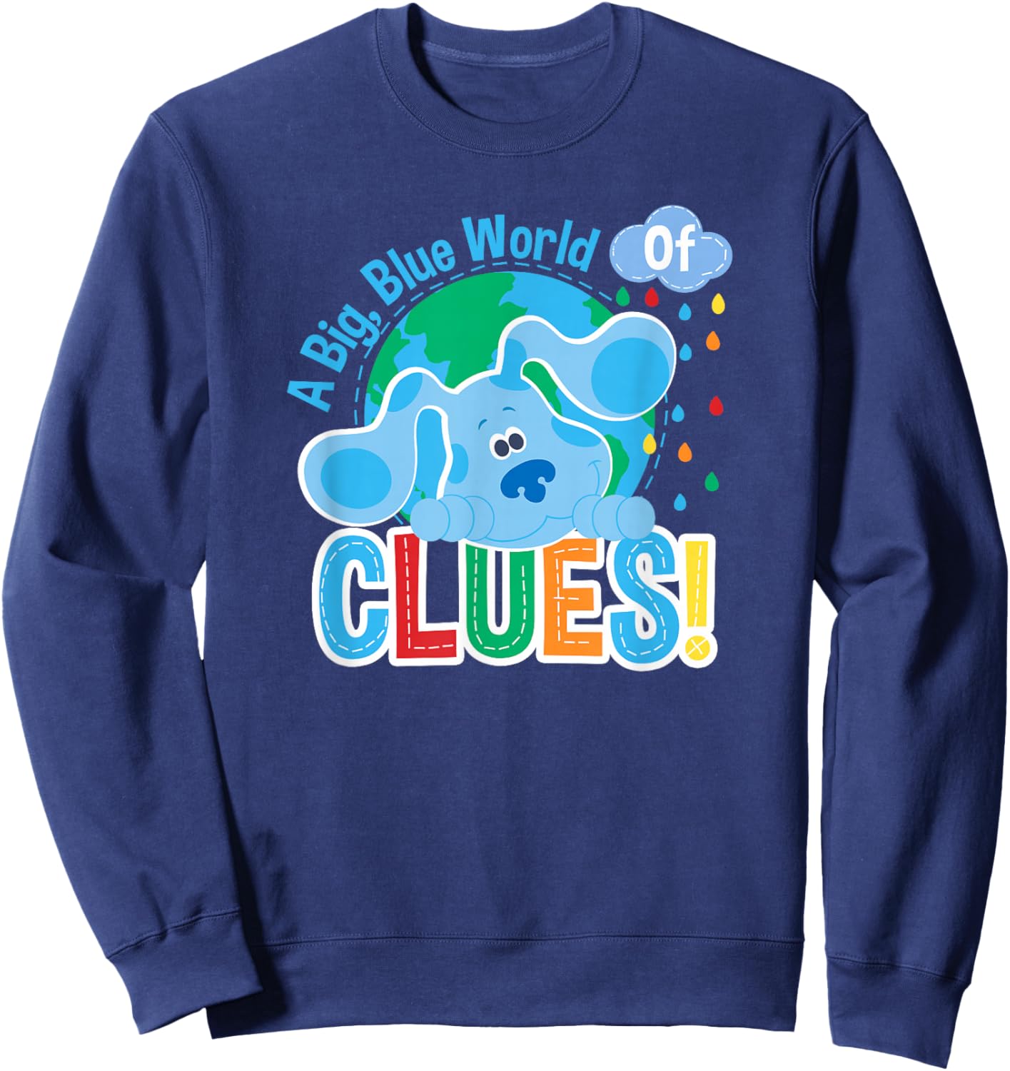Blue's Clues A Big Blue World of Clues Sweatshirt - Sweatshirt | Navy