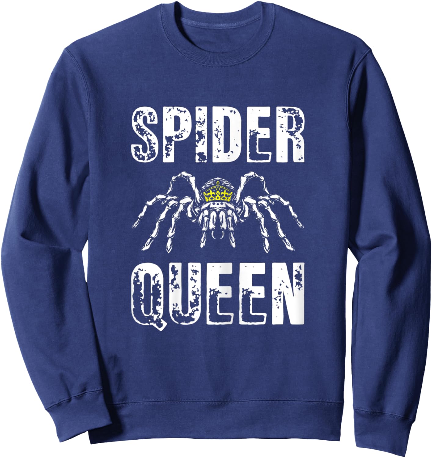 Spider Queen Arachnophile Arachnids Cobweb Insect Sweatshirt - Sweatshirt | Navy