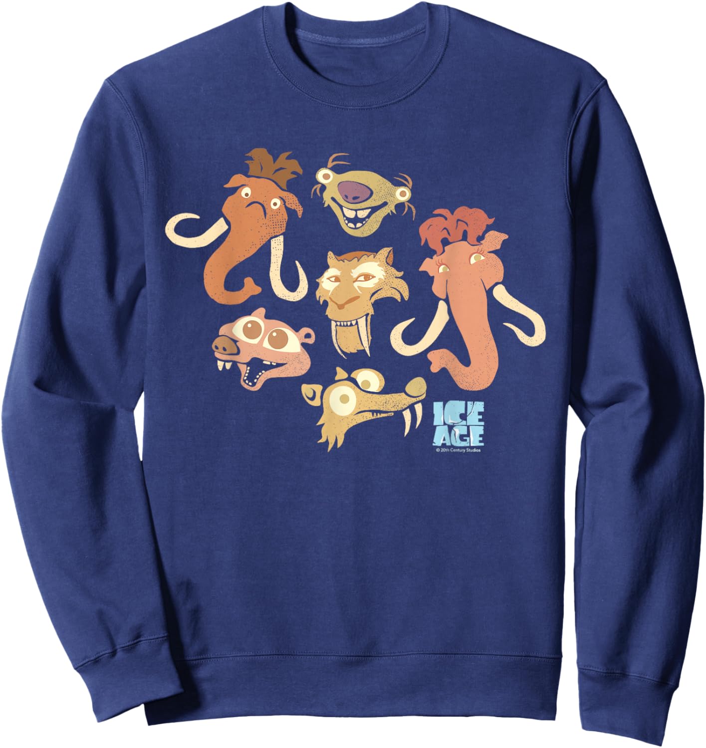 Ice Age Manfred Ellie Diego Sid Scrat Baby Scrat Sweatshirt - Sweatshirt | Navy