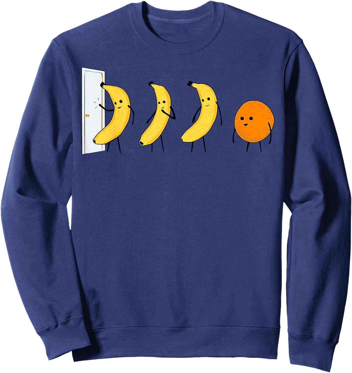 Knock Knock - Who's There - Banana Who's There - Orange Sweatshirt - Sweatshirt | Navy