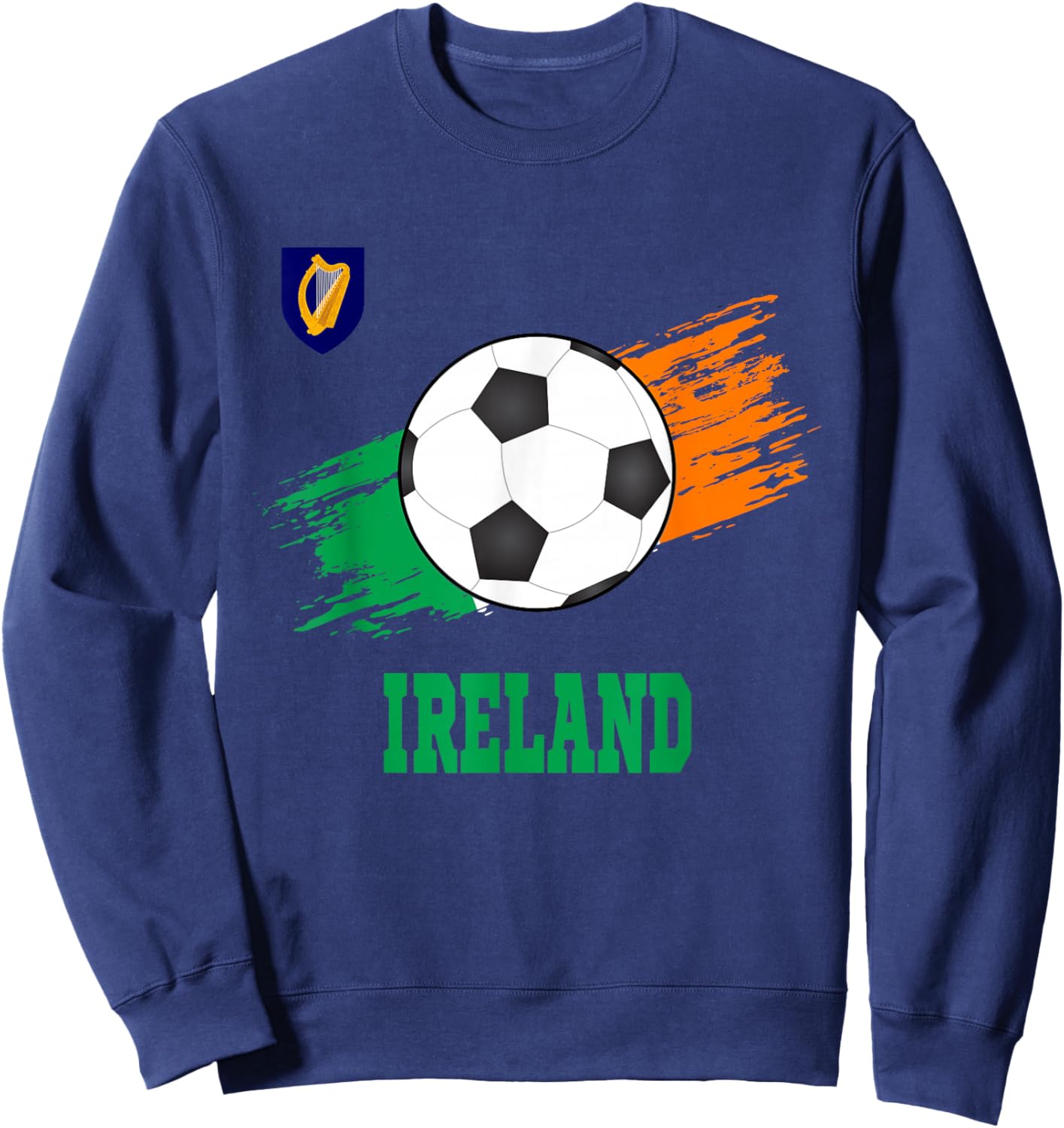 Ireland Soccer Irish Football Ireland Futbol Sweatshirt - Sweatshirt | Navy