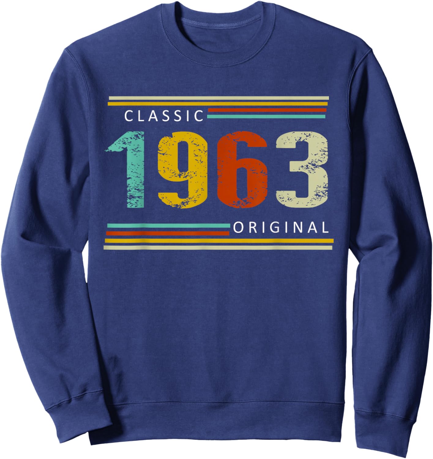Birthday, Classic of 1963 Original, 62th Retro Sweatshirt - Sweatshirt | Navy