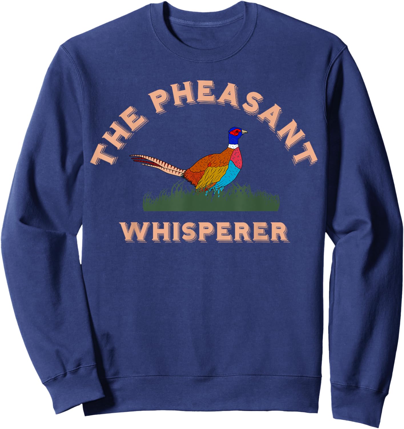 Pheasant Retro Vintage Bird Hunting Hunter Sweatshirt - Sweatshirt | Navy