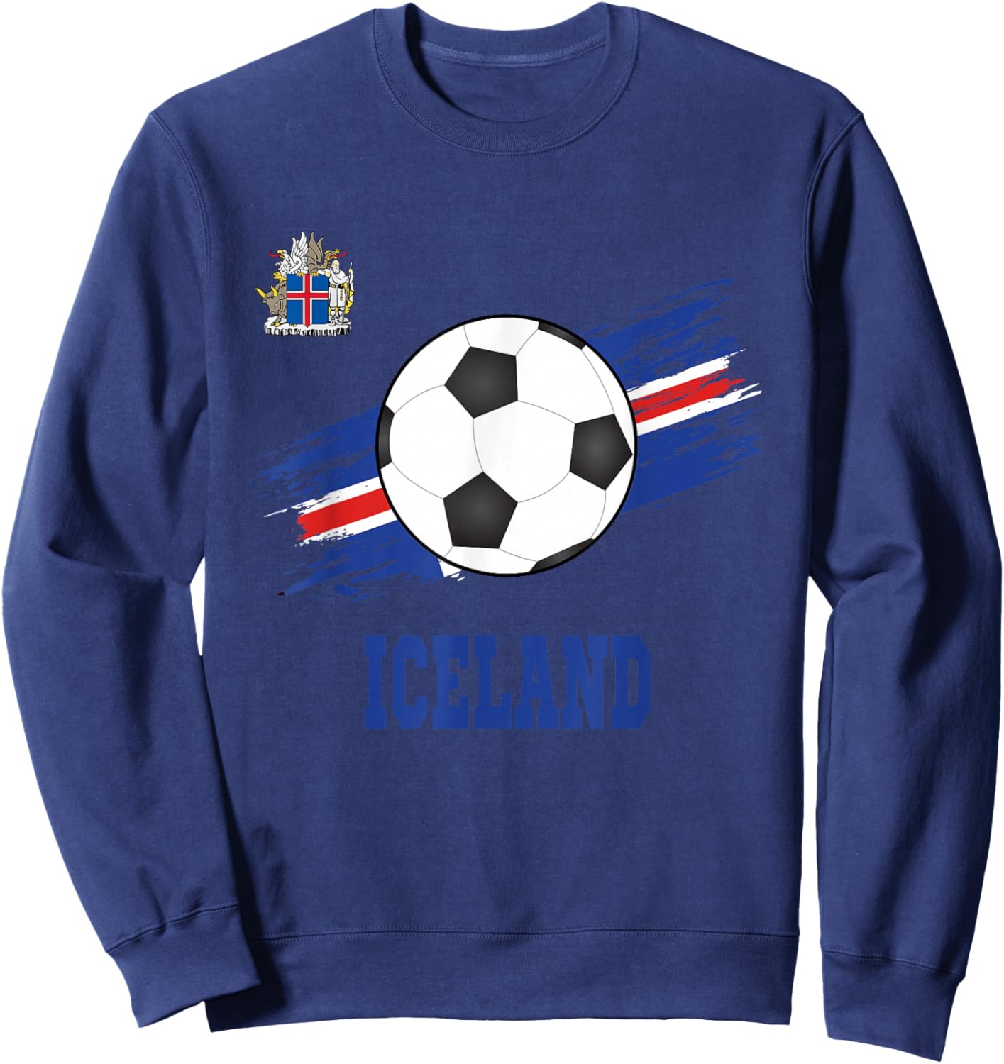 Iceland Soccer Icelandic Football Icelander Futbol Sweatshirt - Sweatshirt | Navy