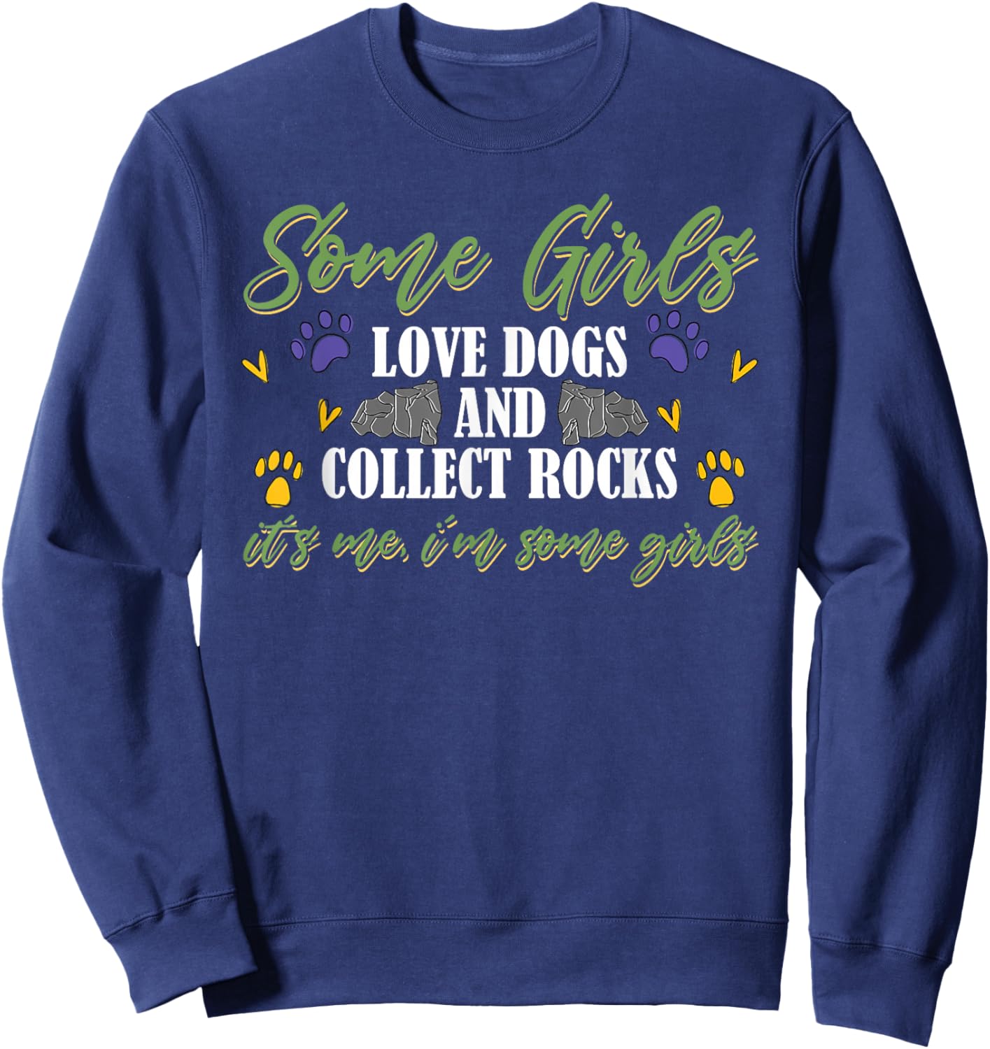 Rockhound Mineral Rock Collecting Geology Rock Collector Sweatshirt - Sweatshirt | Navy