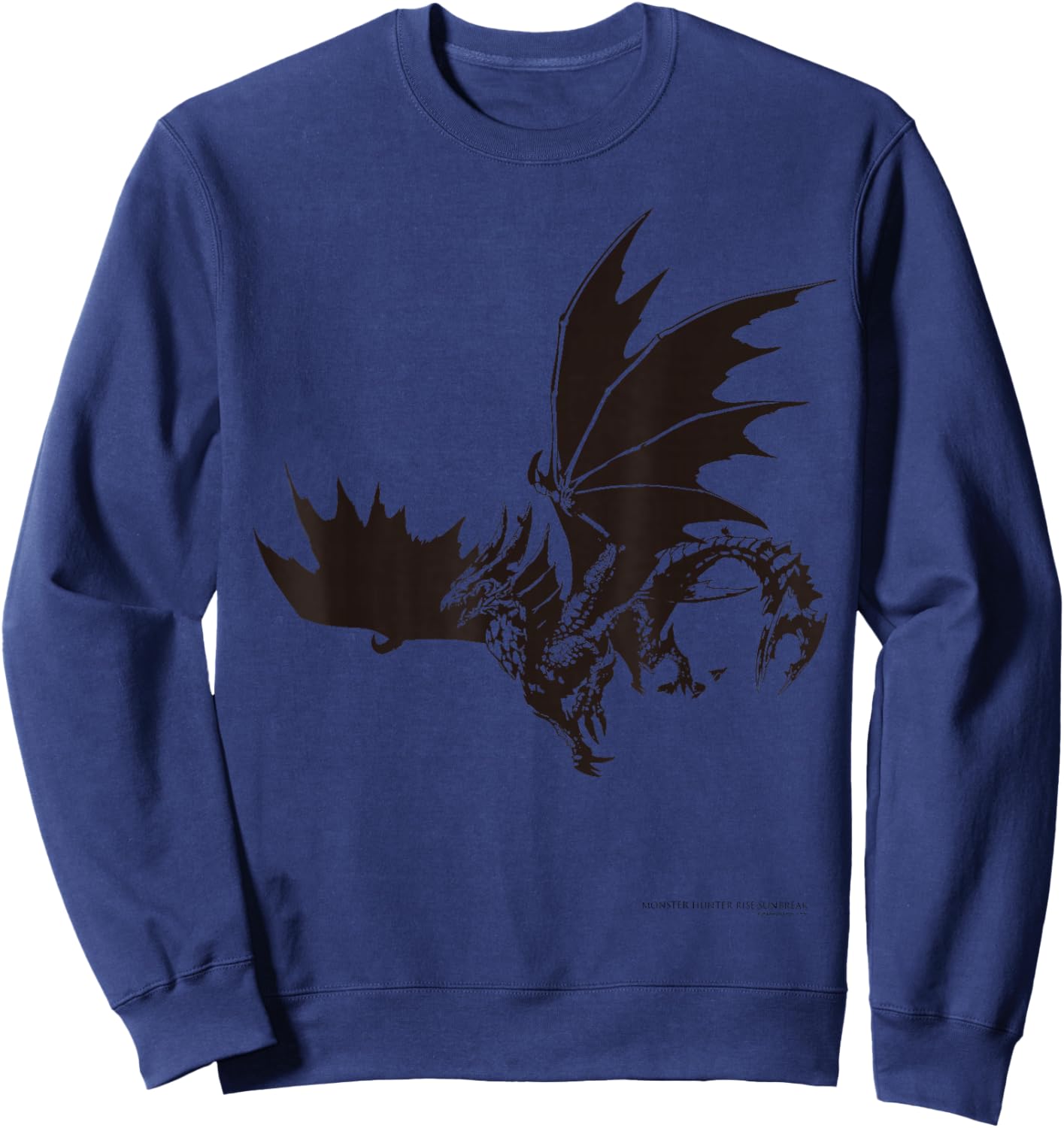 MONSTER HUNTER RISE：SUNBREAK Malzeno illustration Sweatshirt - Sweatshirt | Navy