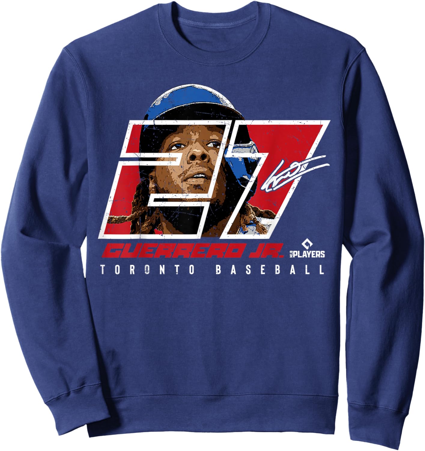 Vladimir Guerrero Jr. - Silhouette Vlad Toronto MLBPA Sweatshirt - Sweatshirt | Navy