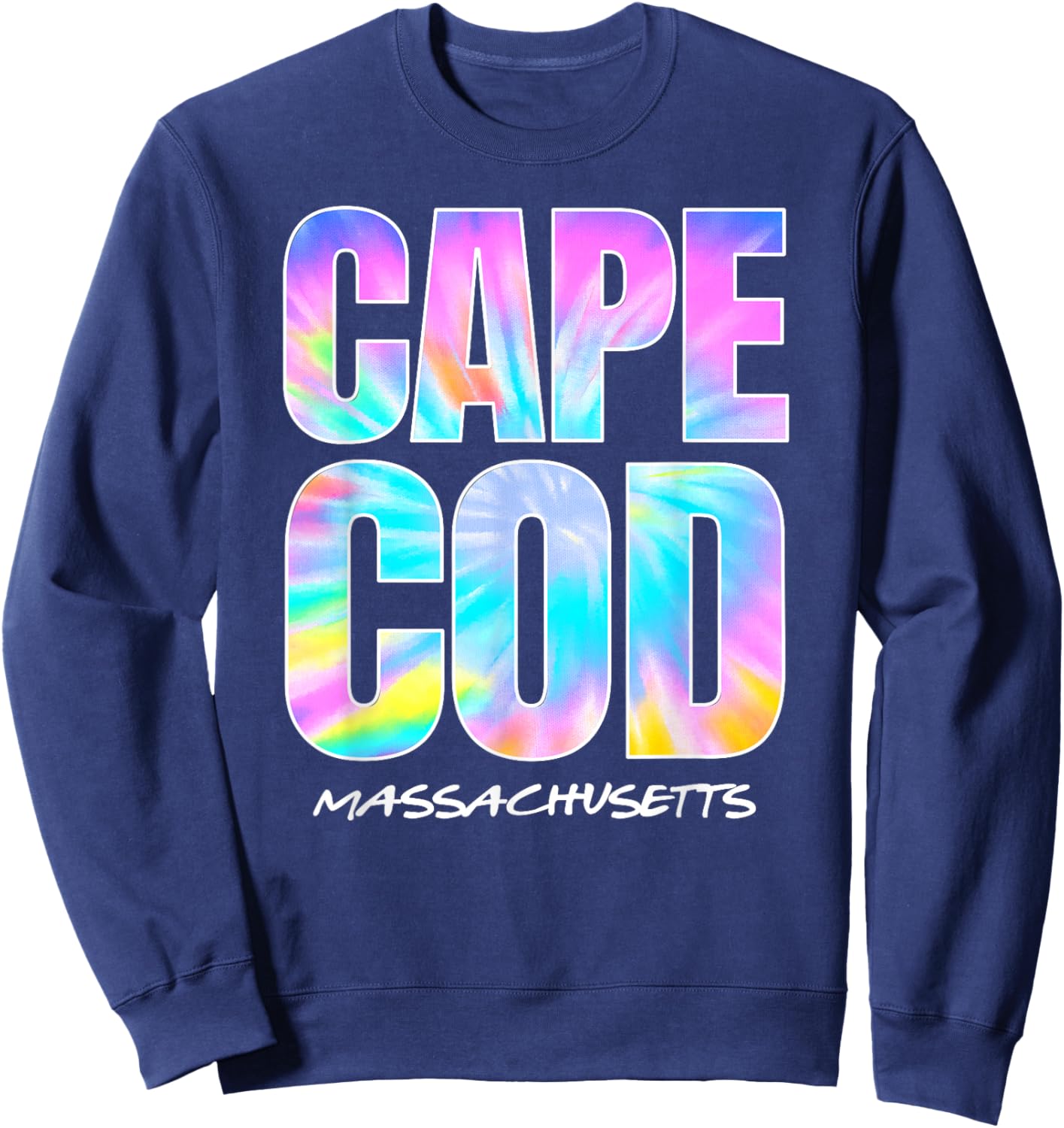 Vintage Cape Cod kids Retro Tie Dye Sweatshirt - Sweatshirt | Navy