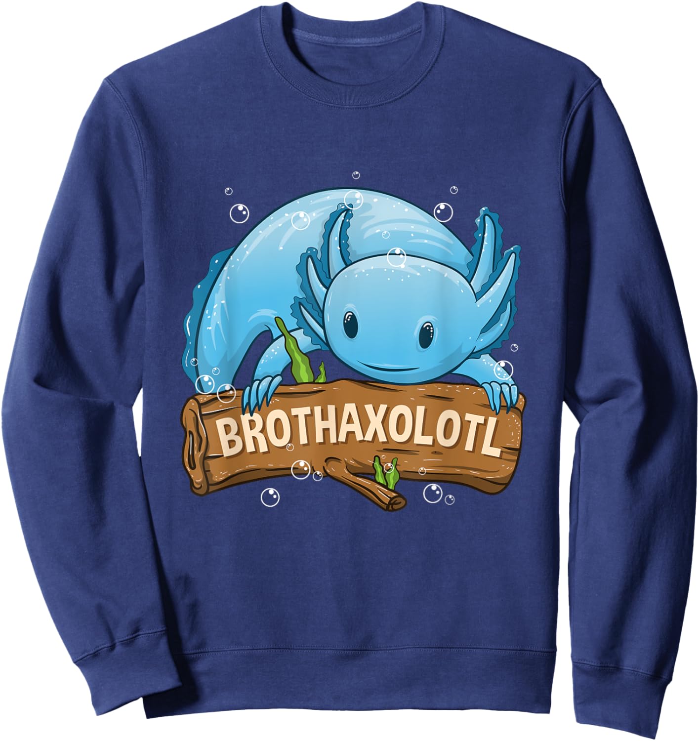 Brothaxolotl Brother Axolotl Boys Kids Sweatshirt - Sweatshirt | Navy