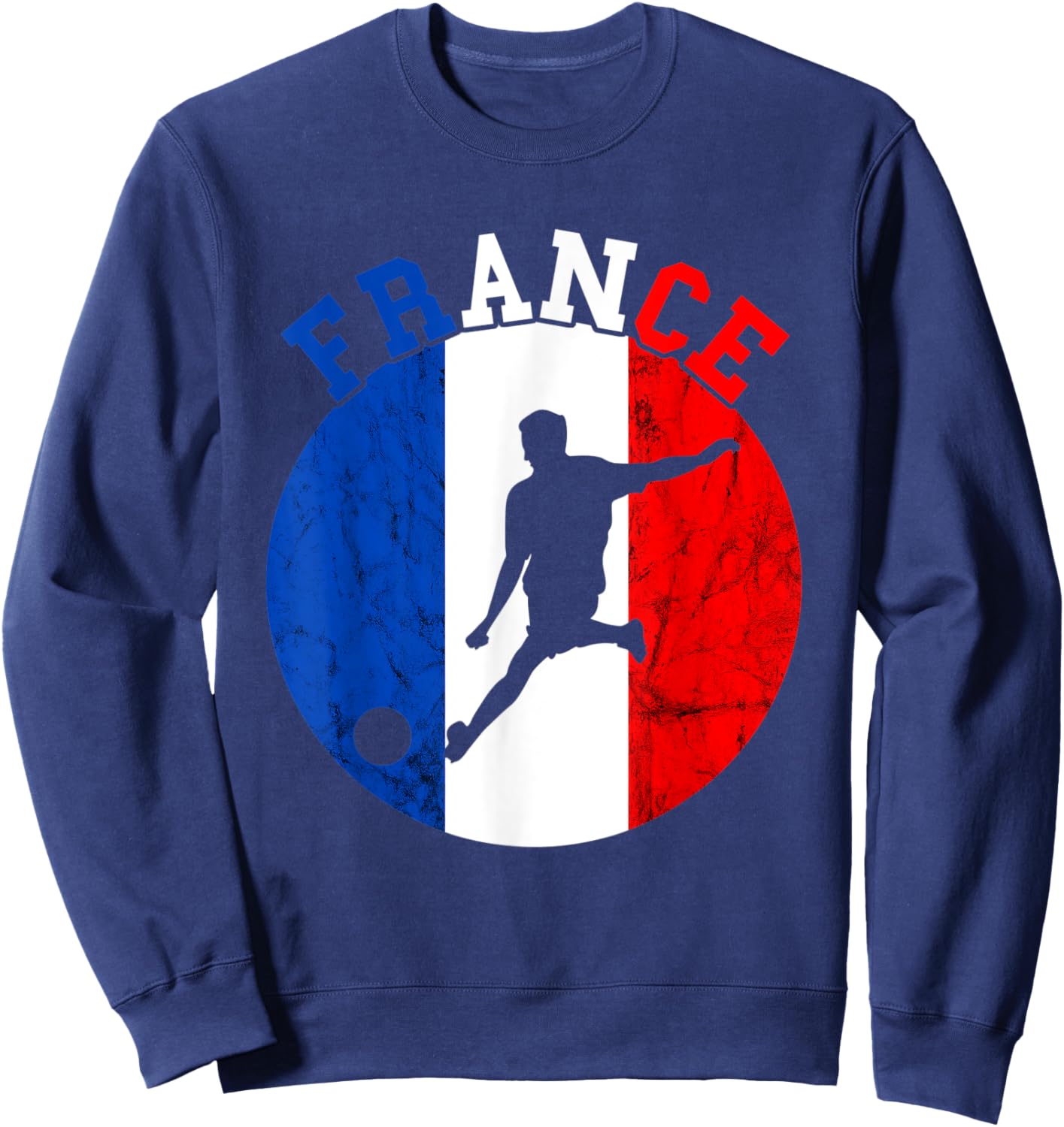 France Soccer Team Soccer Player Flag France Soccer Team Sweatshirt - Sweatshirt | Navy