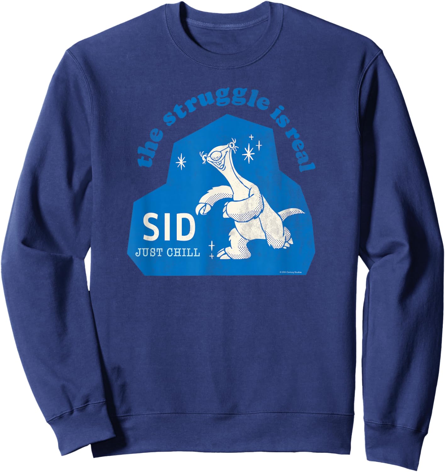 Ice Age Sid The Struggle is Real Just Chill Sweatshirt - Sweatshirt | Navy
