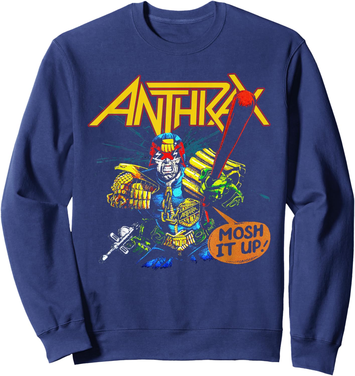 Anthrax - I Am The Law Mosh Small Sweatshirt - Sweatshirt | Navy
