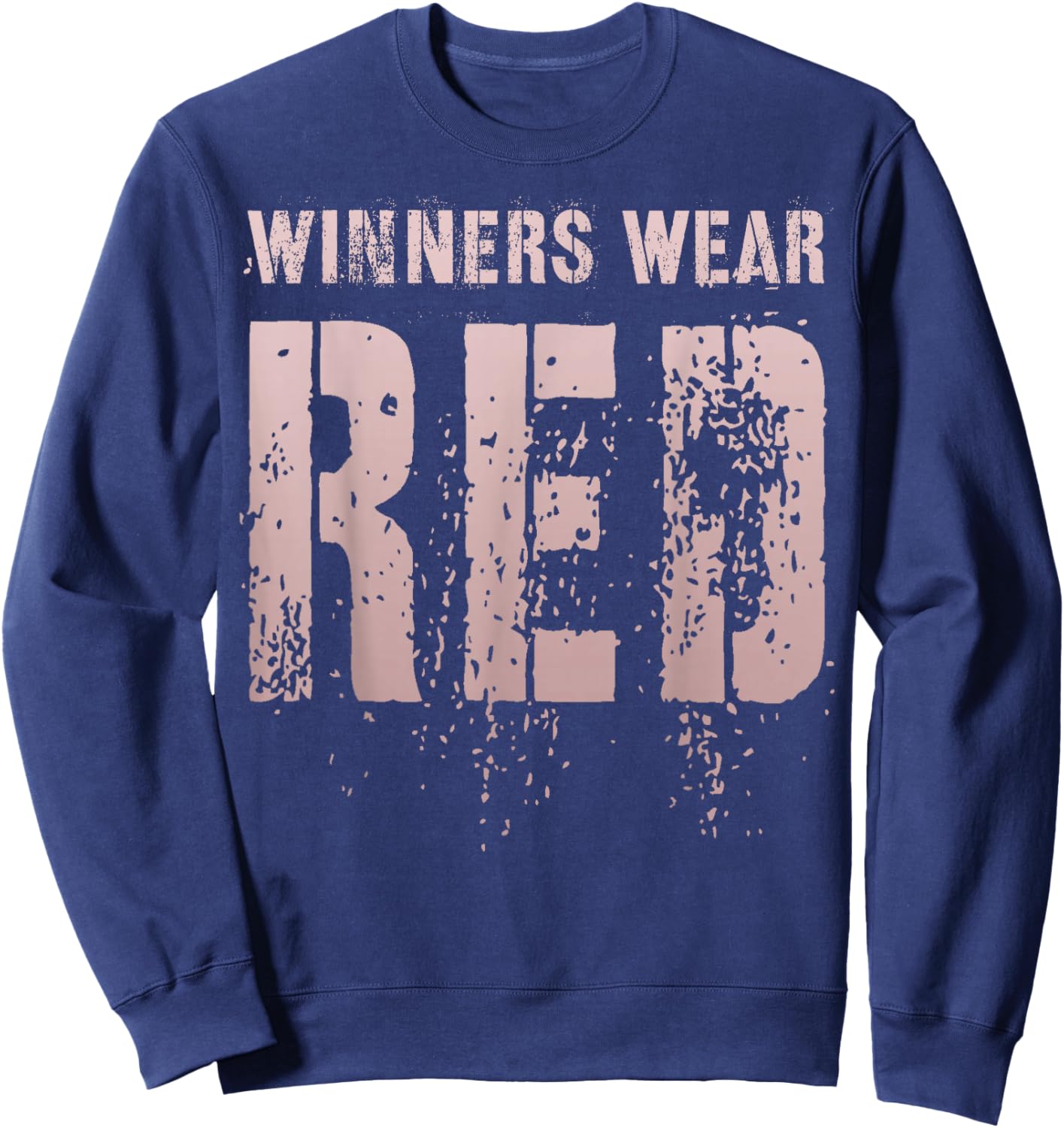 Vintage WINNERS WEAR RED Summer Camp Let's Go Team War Game Sweatshirt - Sweatshirt | Navy