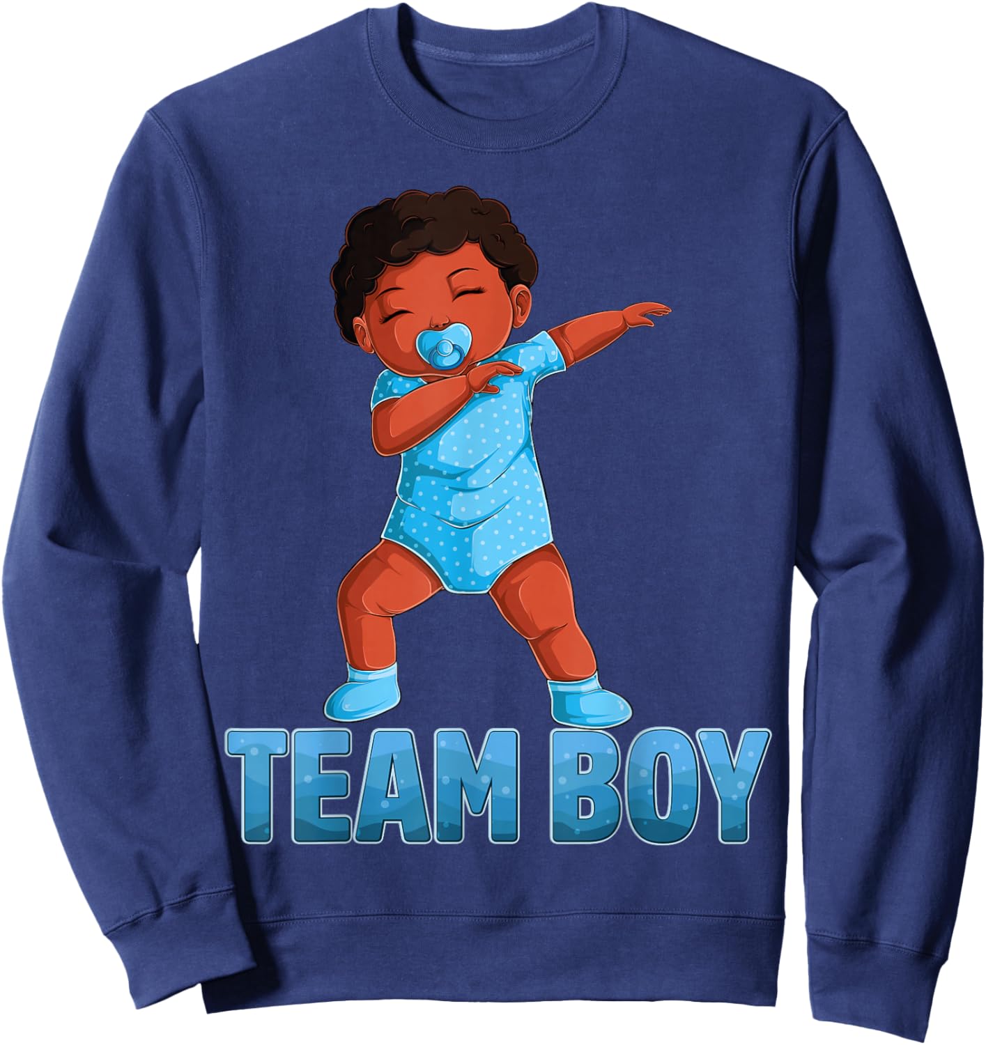 Gender Reveal Party Team Boy Baby Announcement Women Men Sweatshirt - Sweatshirt | Navy