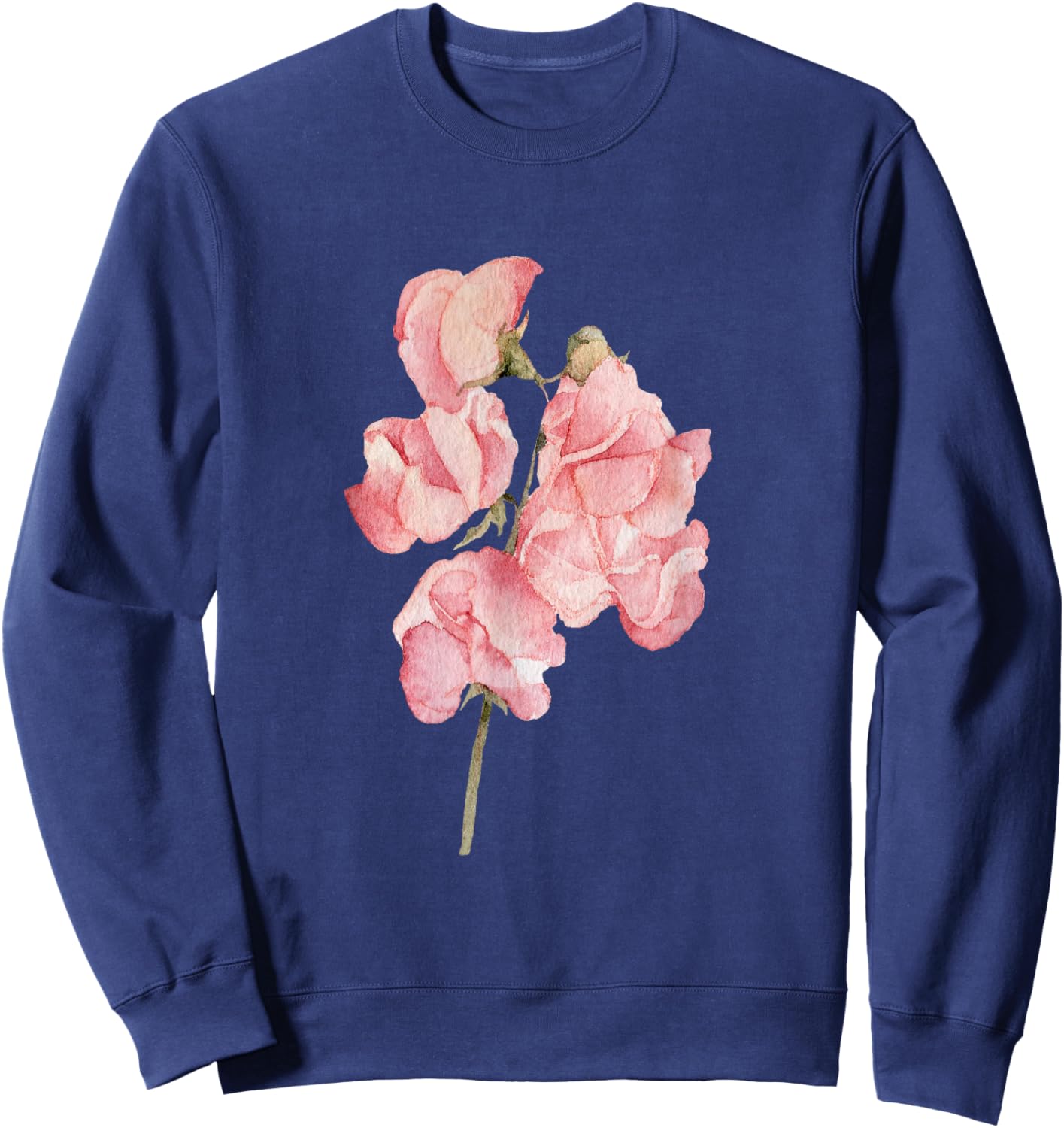 Sweet pea flower Sweatshirt - Sweatshirt | Navy