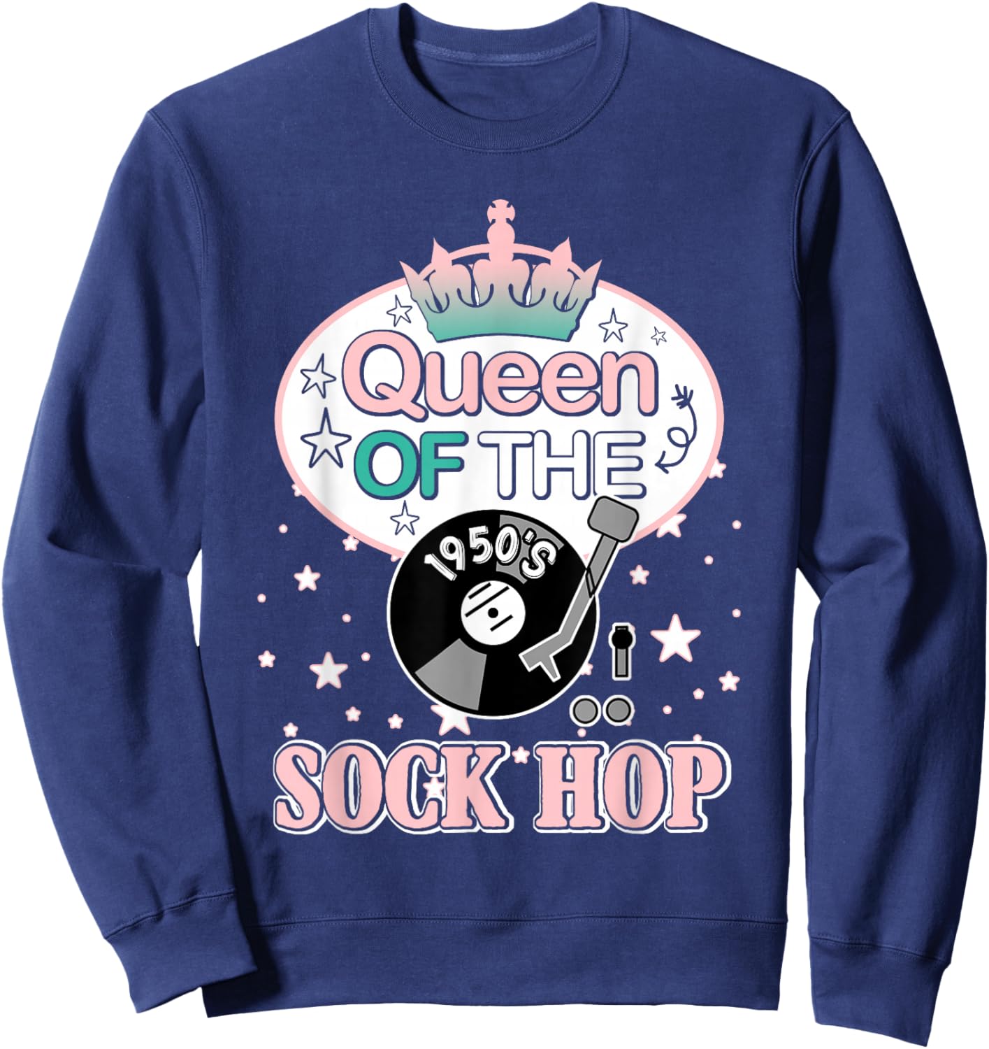Queen Of The Sock Hop Sweatshirt - Sweatshirt | Navy