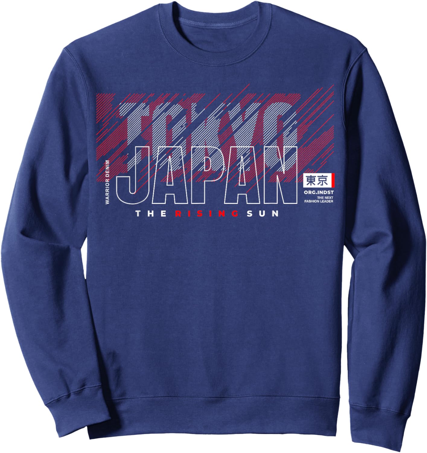 Tokyo Japan The Rising Sun Sweatshirt - Sweatshirt | Navy