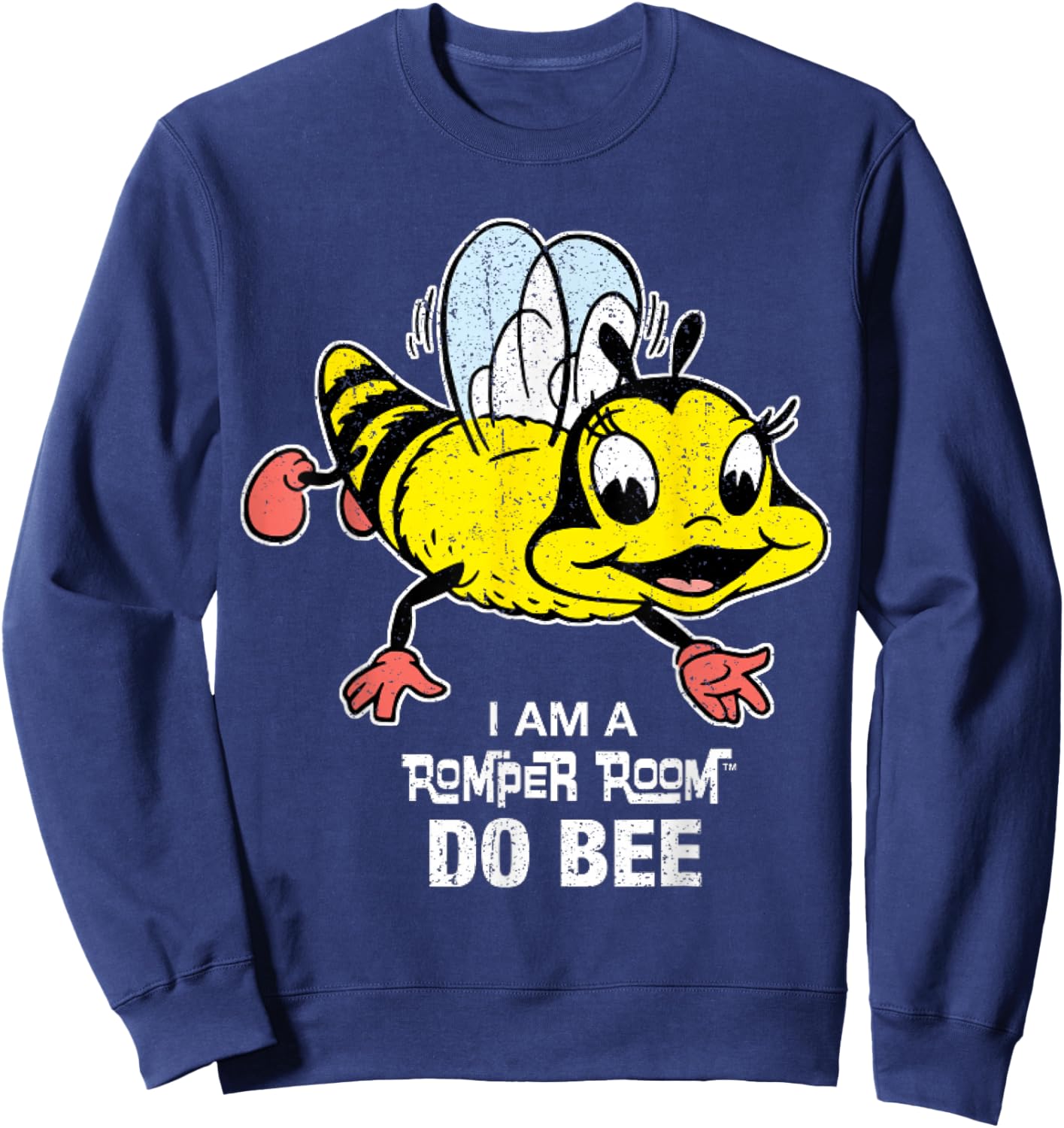 Vintage Vintage Romper Room Do Bee 1 Sweatshirt - Sweatshirt | Navy