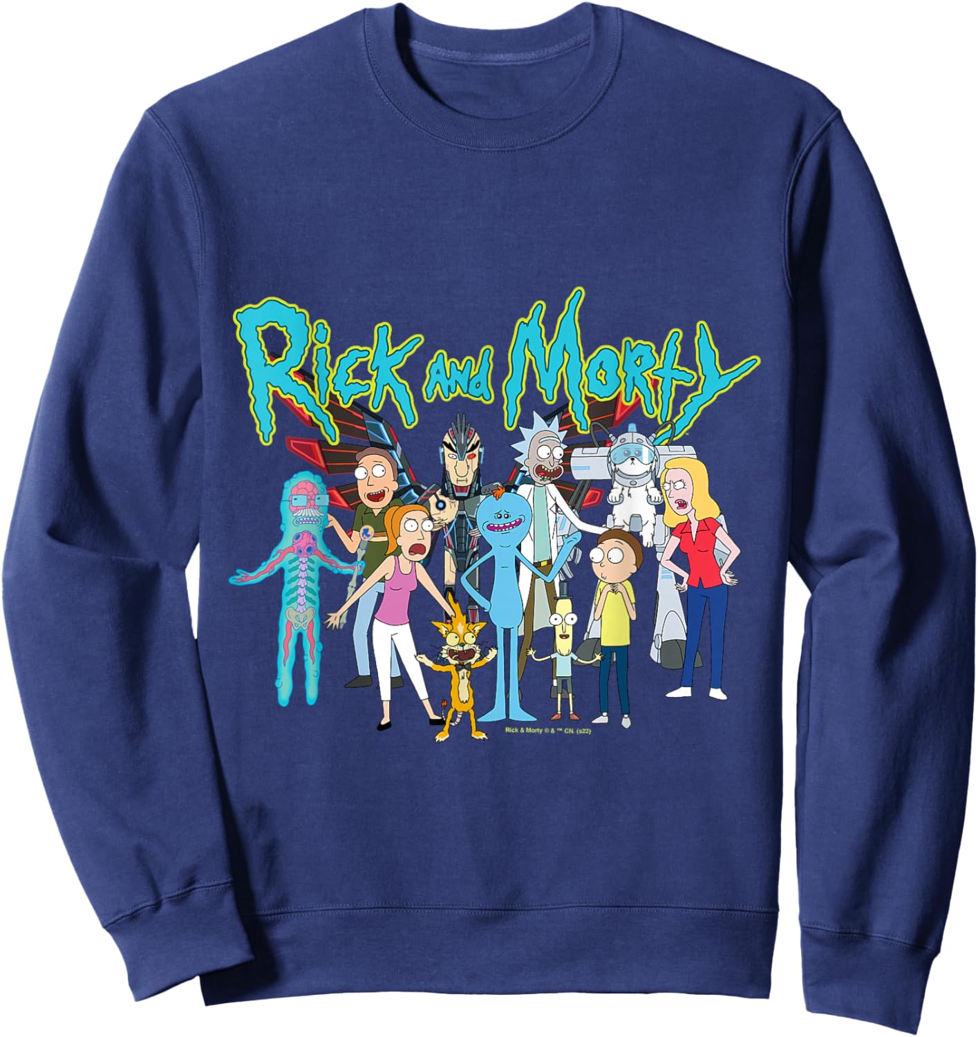 Rick & Morty Group Sweatshirt - Sweatshirt | Navy