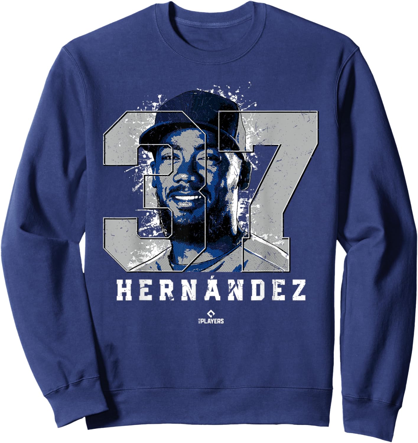 Teoscar Hernandez Silhouette Toronto MLBPA Sweatshirt - Sweatshirt | Navy