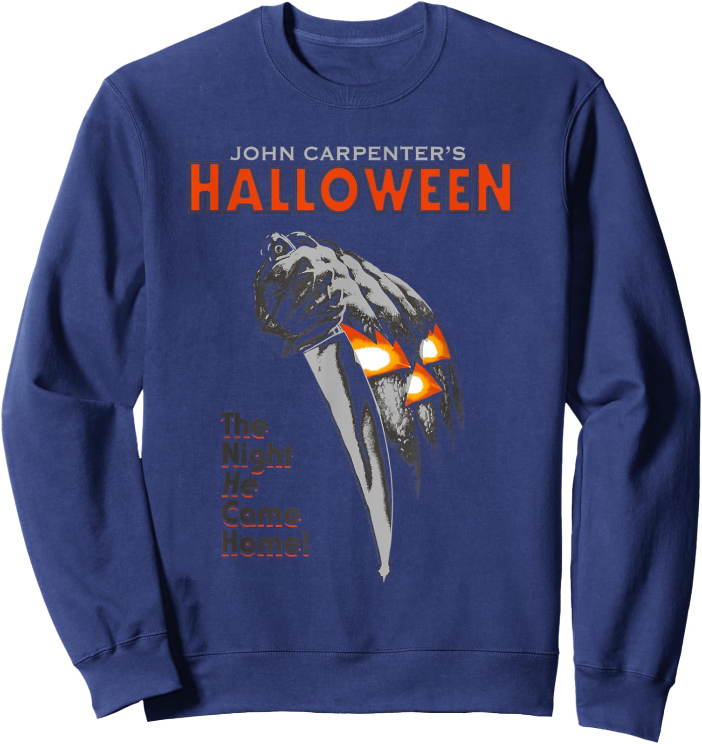 Halloween Movie Poster Sweatshirt - Sweatshirt | Navy