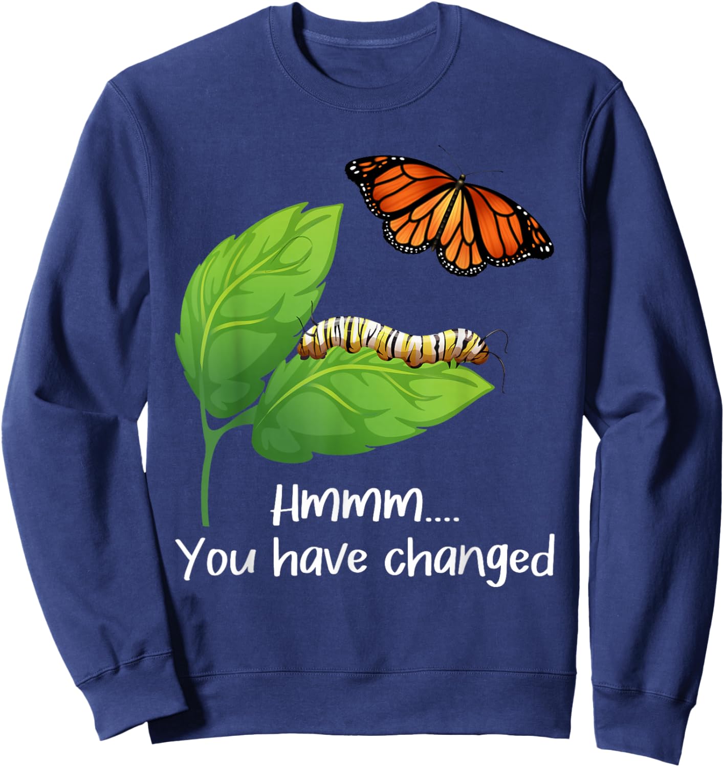 You Have Changed - Butterfly Lover Butterflies Entomologist Sweatshirt - Sweatshirt | Navy