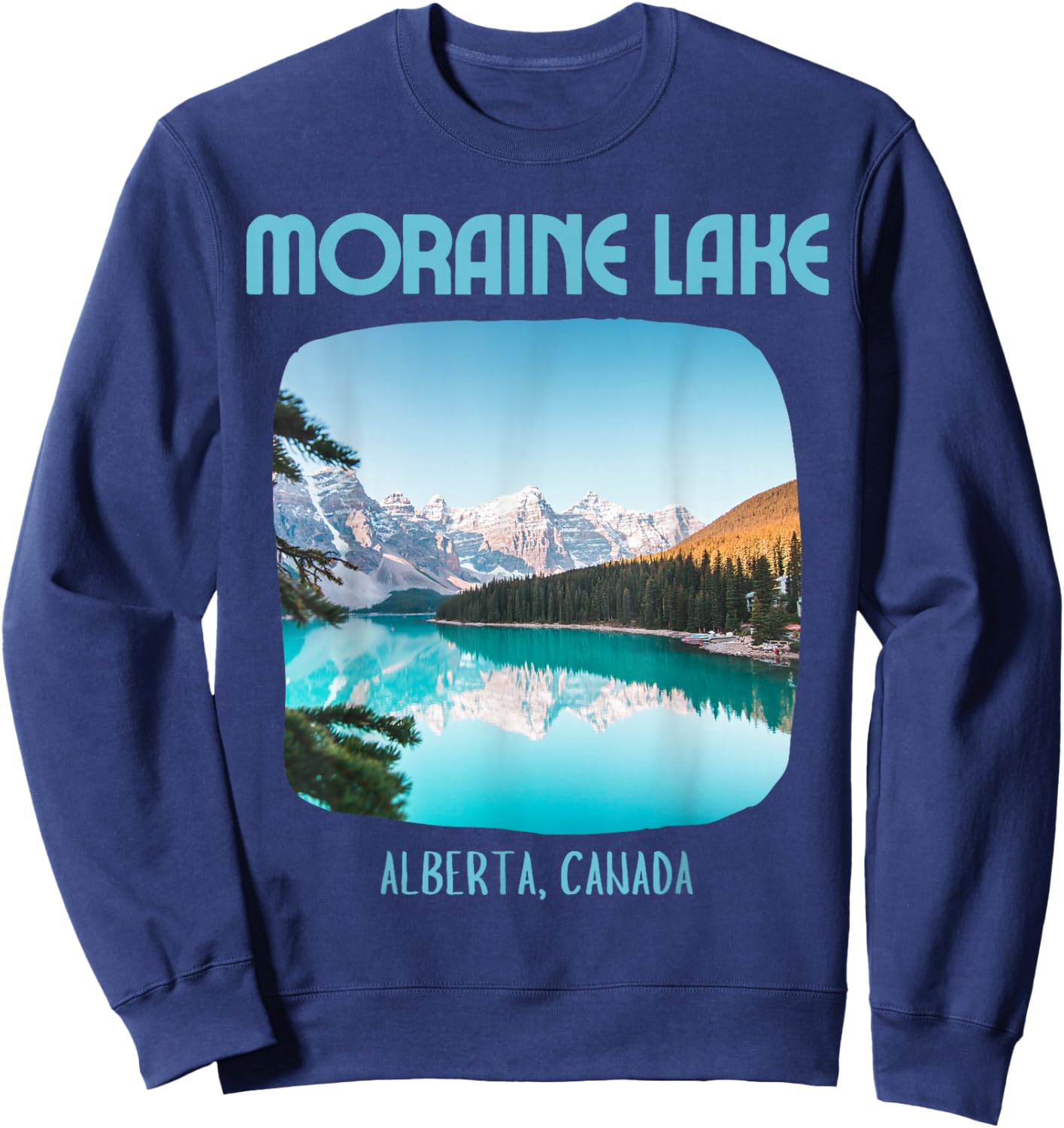 Moraine Lake Canada Sweatshirt - Sweatshirt | Navy