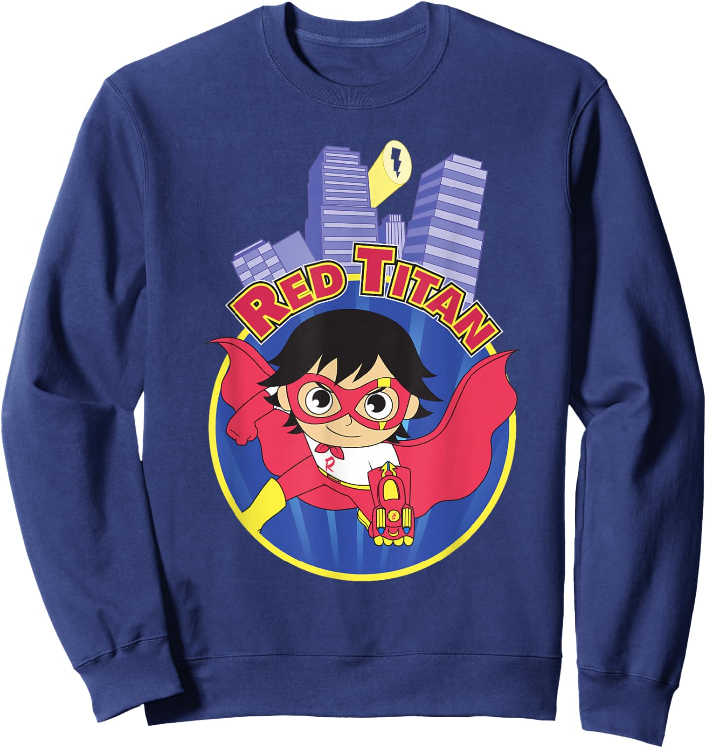 Ryan's World Titan Universe Red Titan Sweatshirt - Sweatshirt | Navy